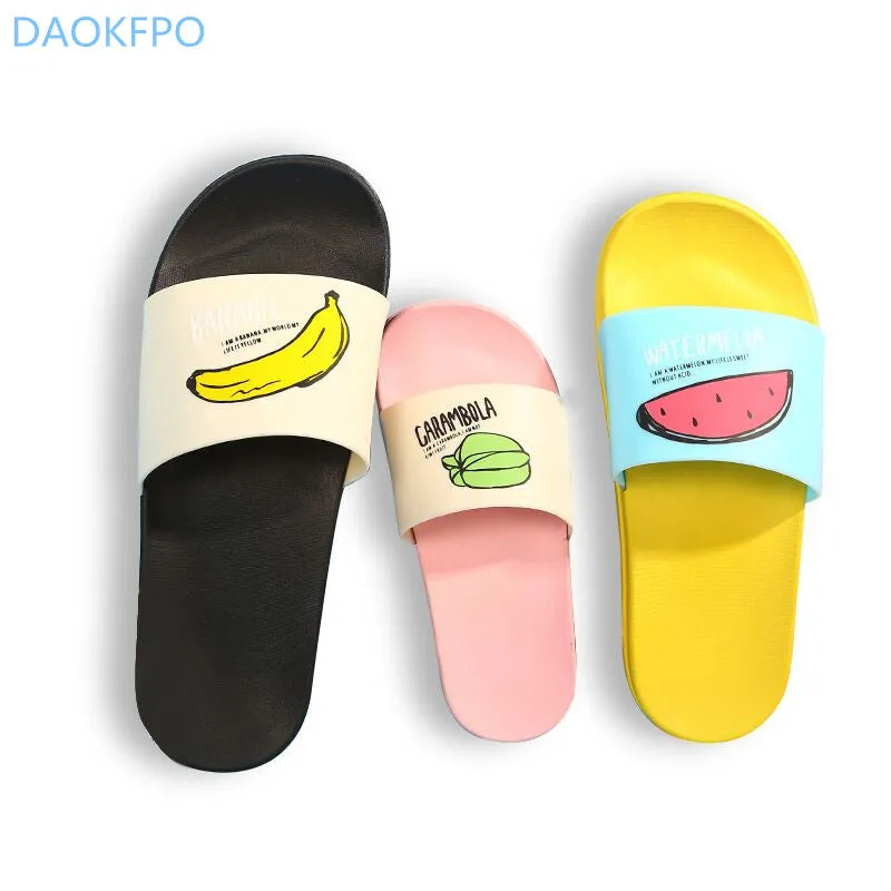 2018 New Women Slippers Fashion Summer lovely Ladies Casual Slip On Fruit jelly Beach Flip Flops Slides Woman Skid Indoor Shoes