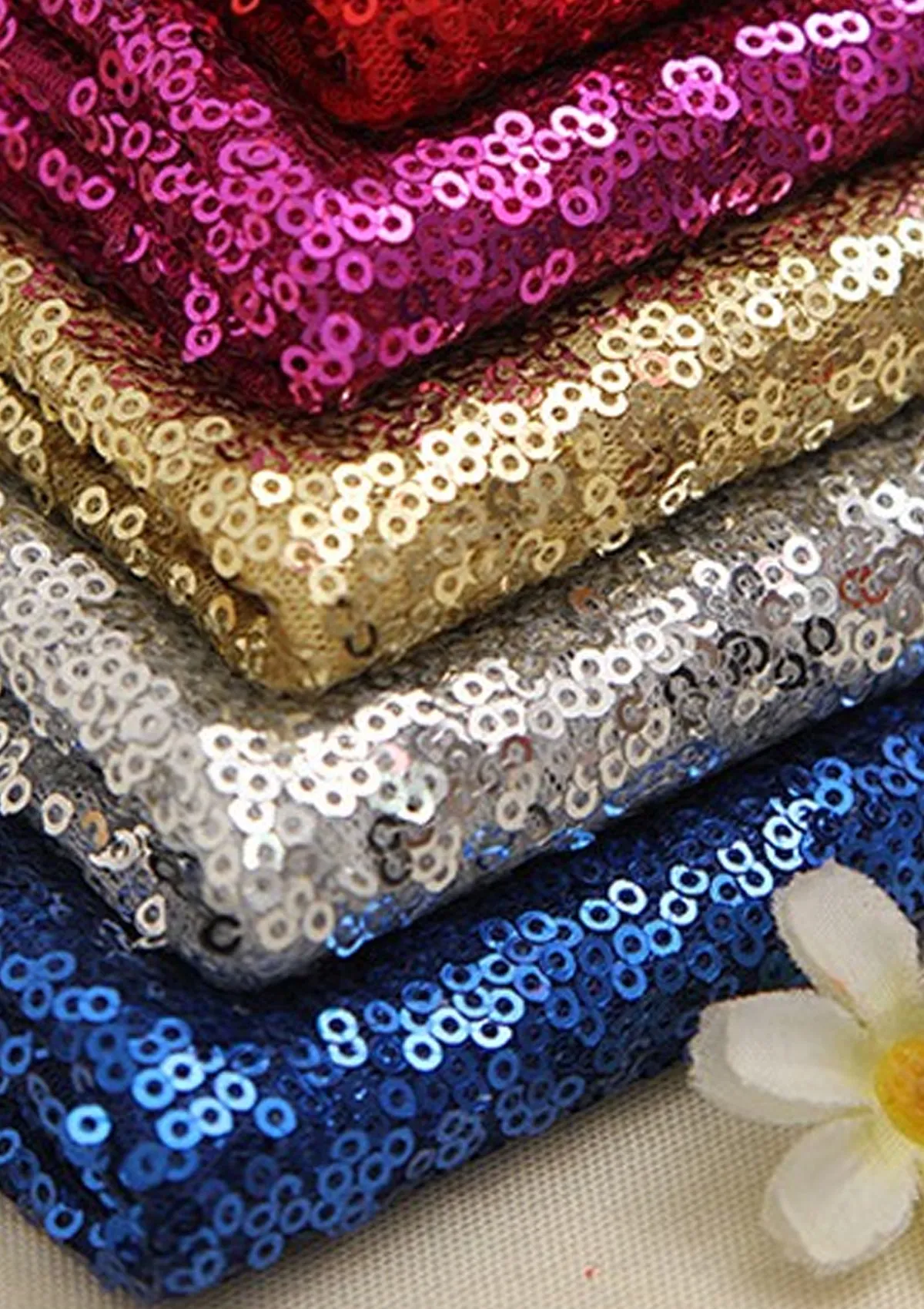 3mm Sequins Fabric Black Silver Allover Embroidered Fabric on Tulle/Net Material for Decor, Sewing, Dress, Tablecloths & Craft | 52" - 132cms Usable Width | Sold by The Metre