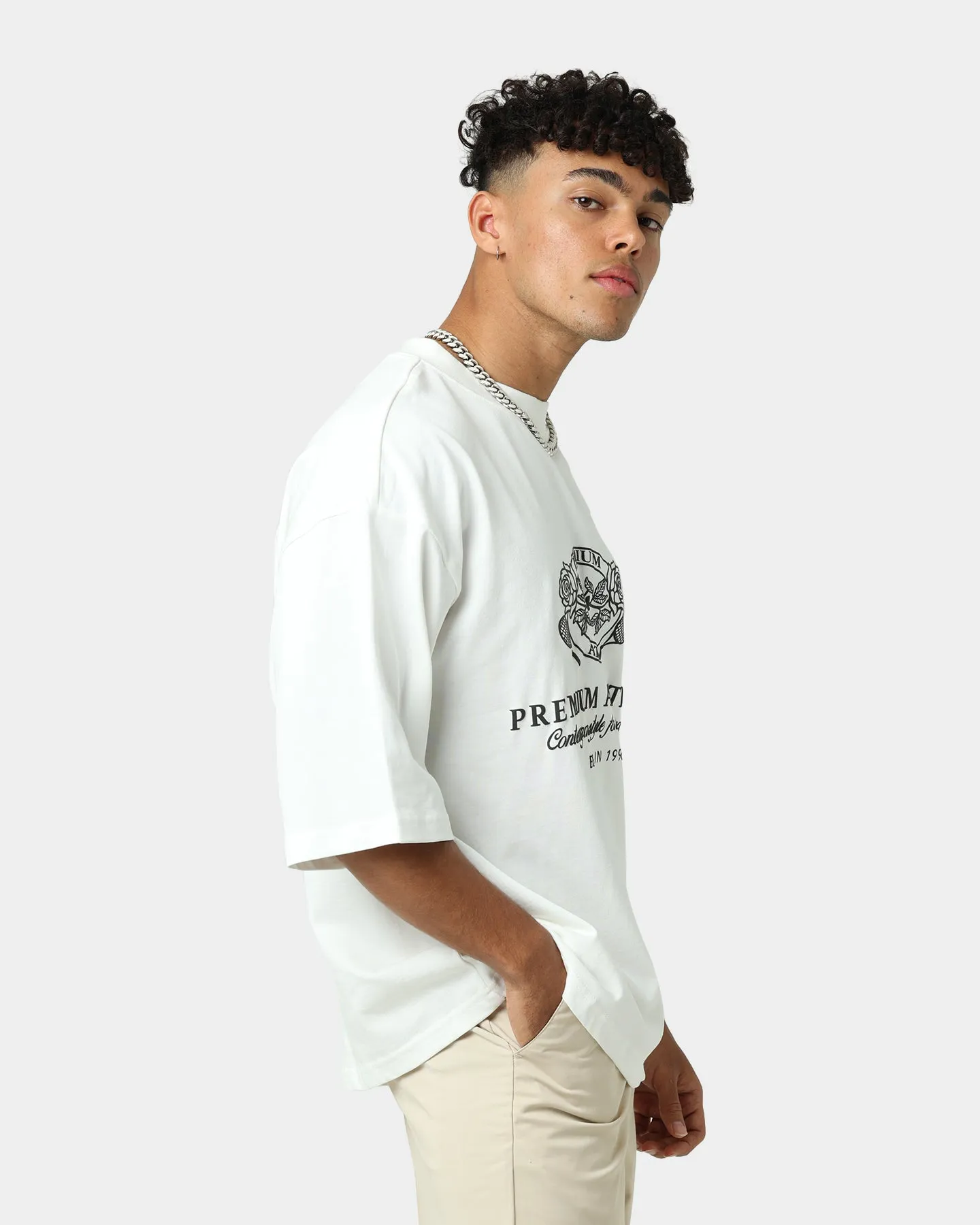 404 Premium Athletics Heritage T-Shirt Off White