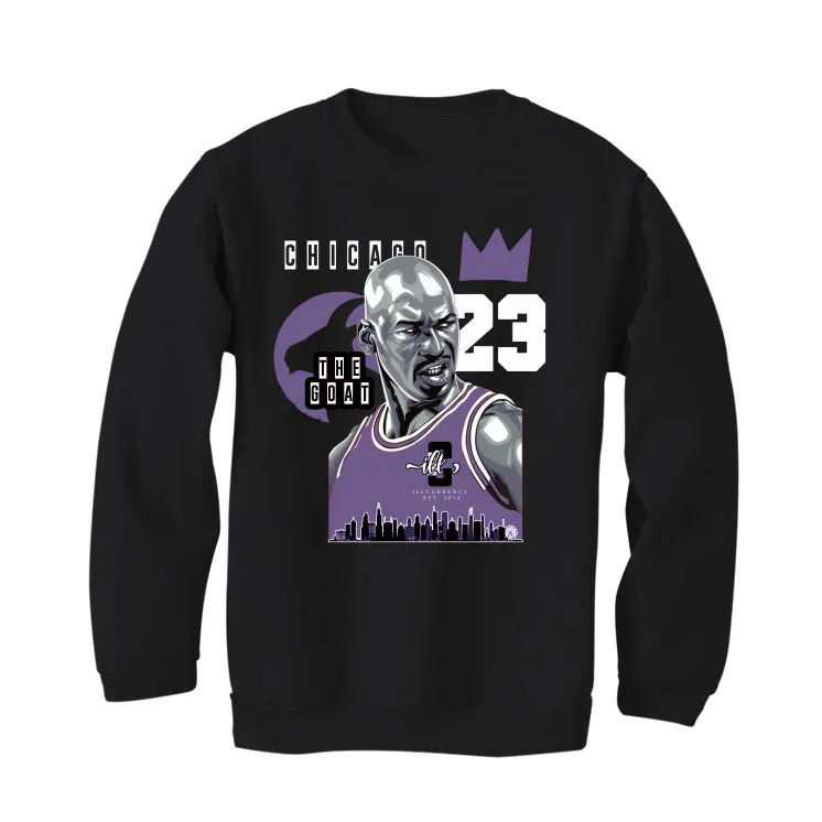 A Ma Maniere x Air Jordan 4 SP "Violet Ore" Black T-Shirt (The Goat)