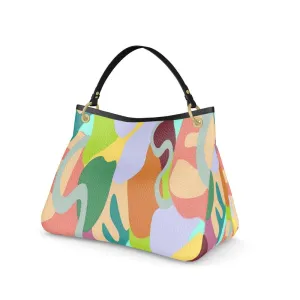 Abstract Wild Luxury Leather Talbot Slouch Bag