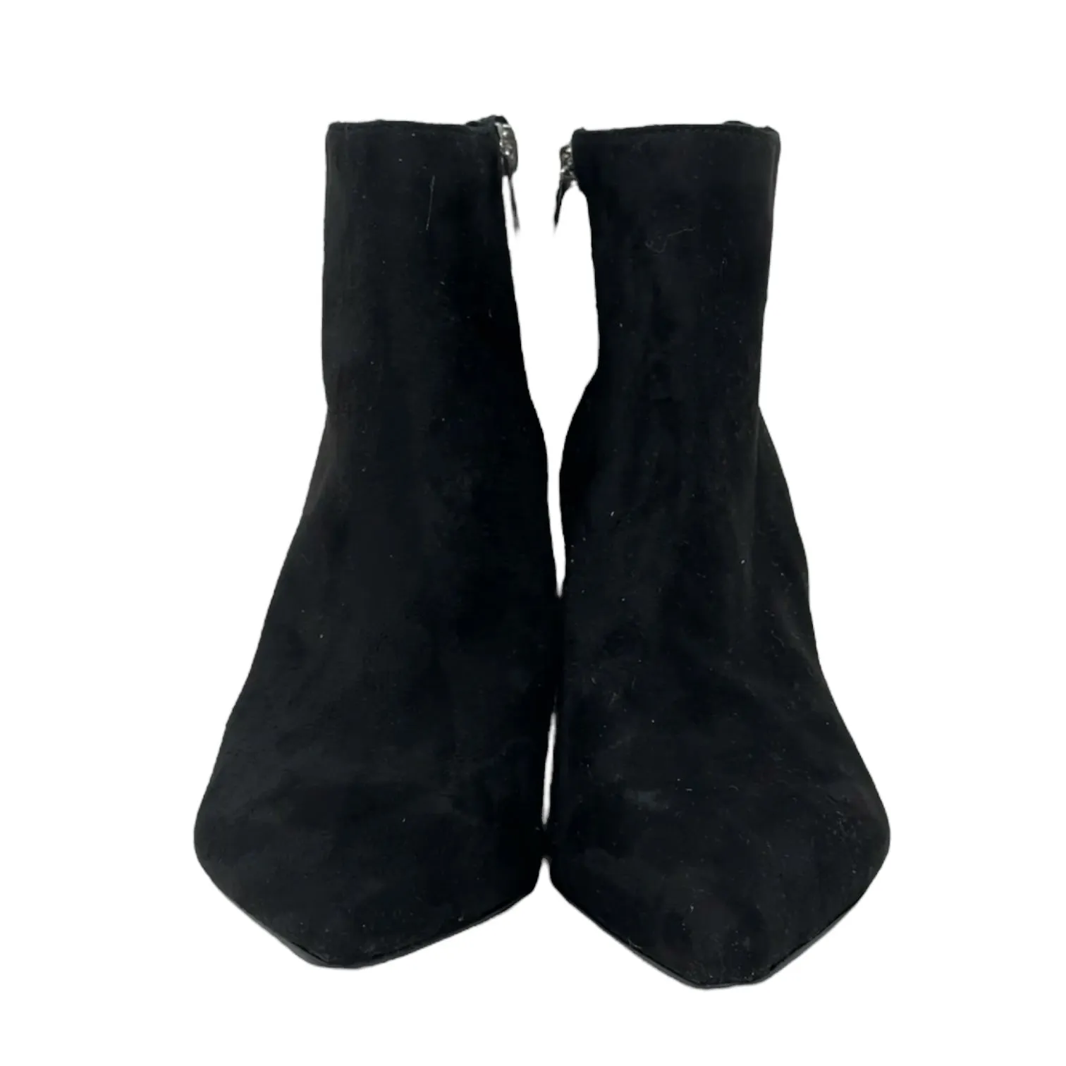 Accurate Microsuede Booties By Charles By Charles David In Black, Size: 8