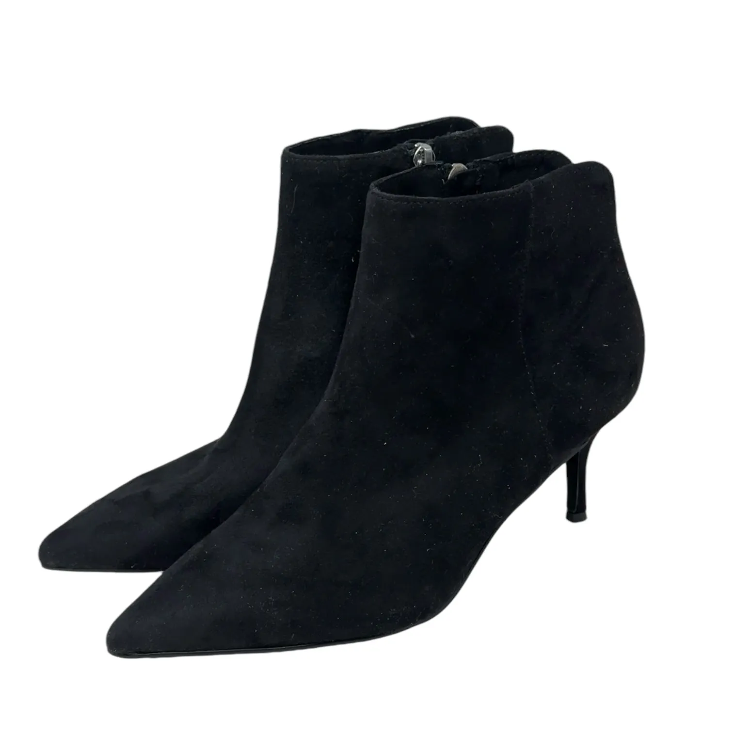 Accurate Microsuede Booties By Charles By Charles David In Black, Size: 8