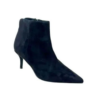 Accurate Microsuede Booties By Charles By Charles David In Black, Size: 8