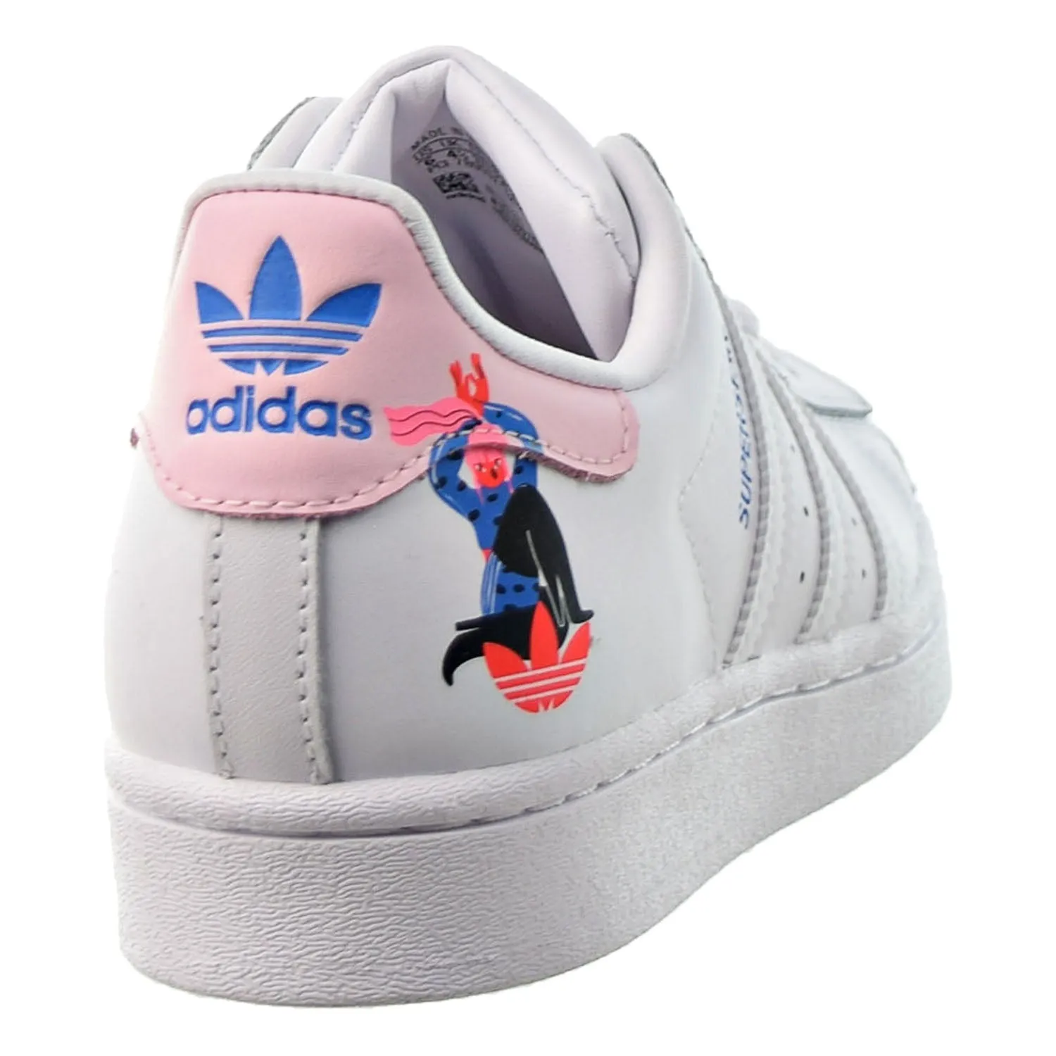 Adidas Egle Superstar Women's Shoes Cloud White-Clear Pink