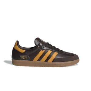 Adidas Originals Samba OG (Dark Brown/Preloved Yellow/Gum) Men's Shoes IG6174