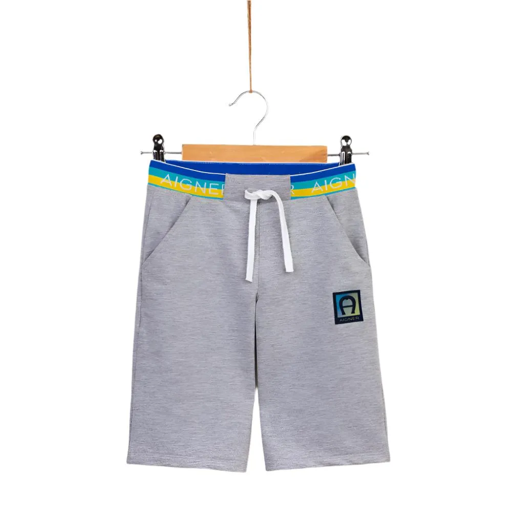 Aigner Kids Boy's Cotton Logo Shorts