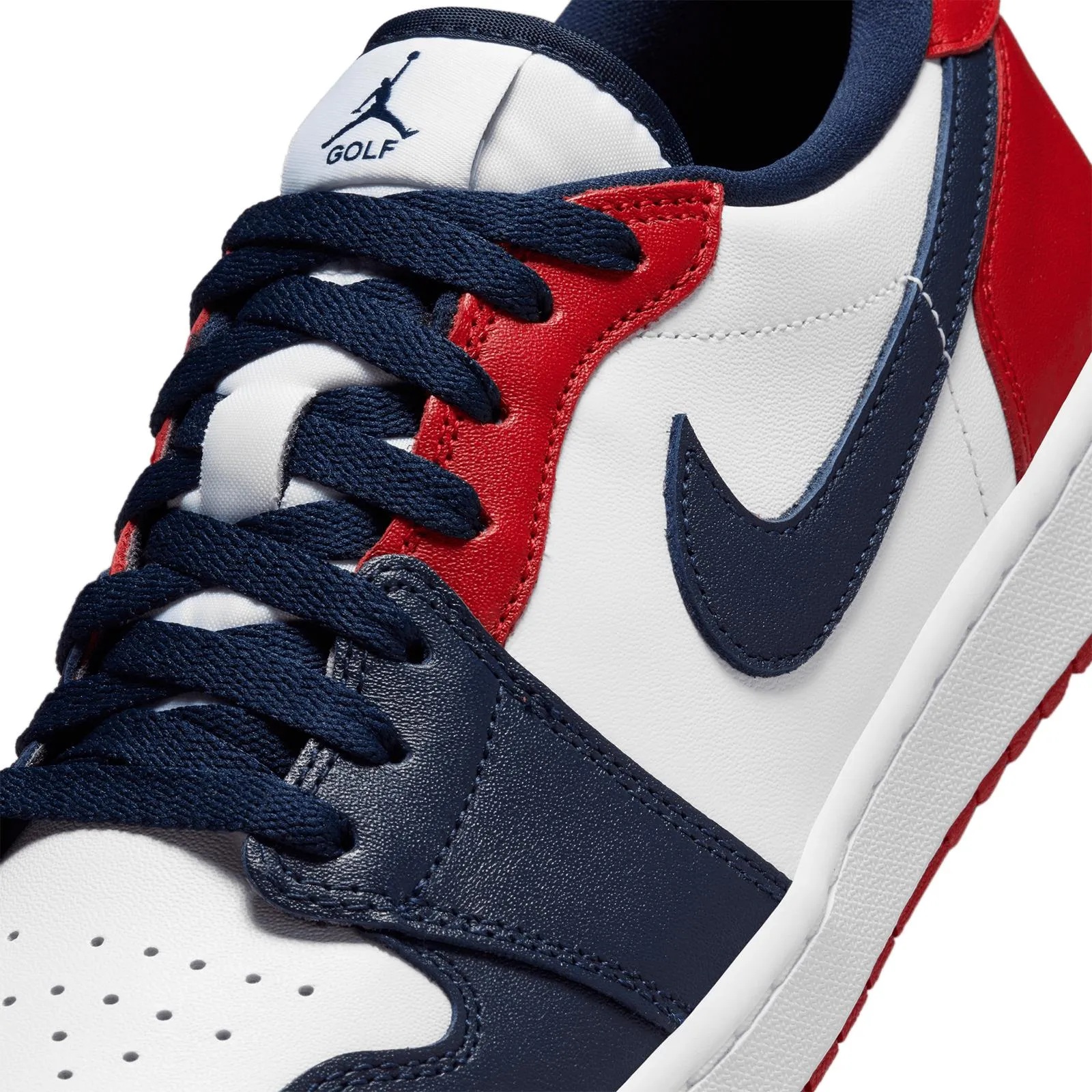 Air Jordan 1 Low Golf Shoes White/Red - AW24