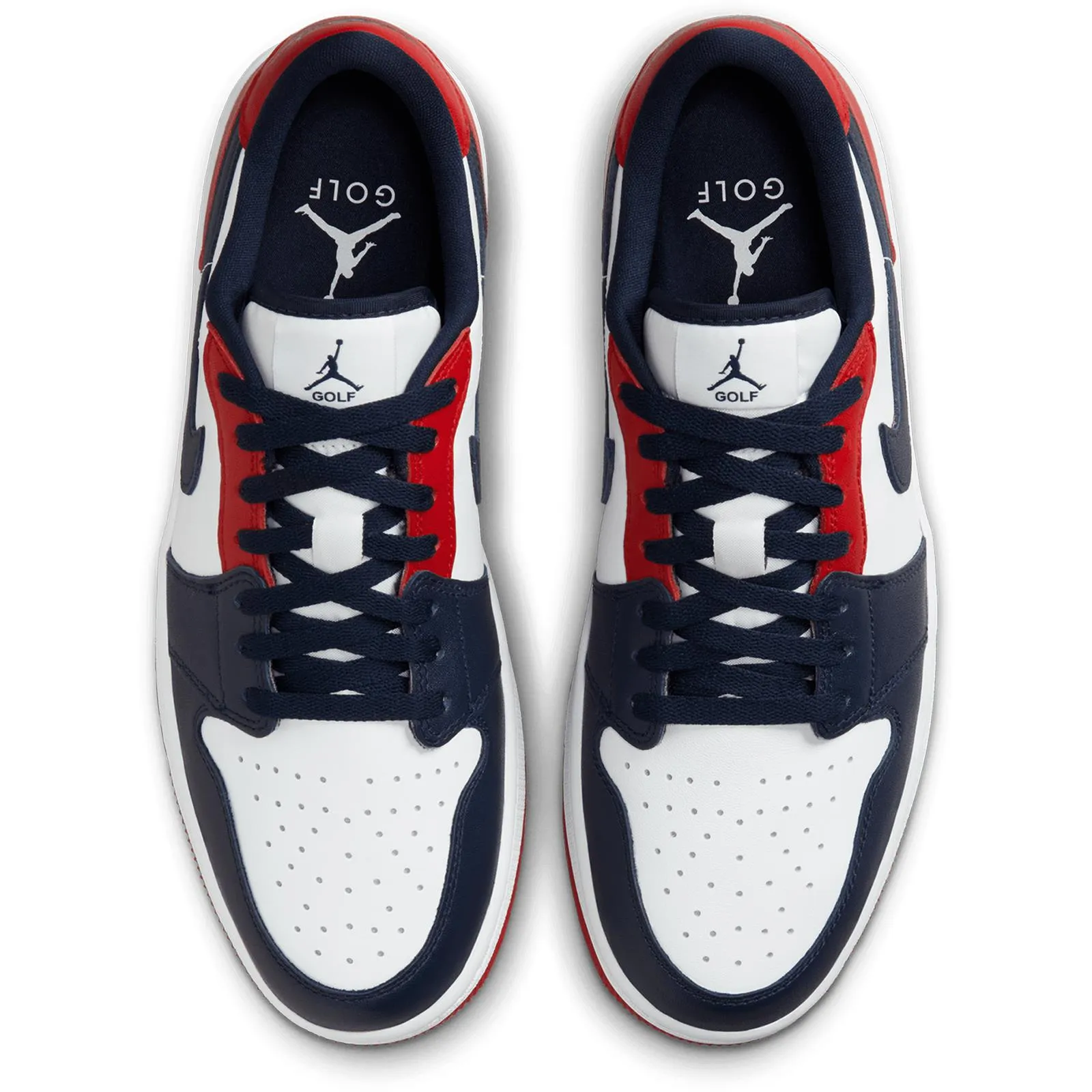 Air Jordan 1 Low Golf Shoes White/Red - AW24