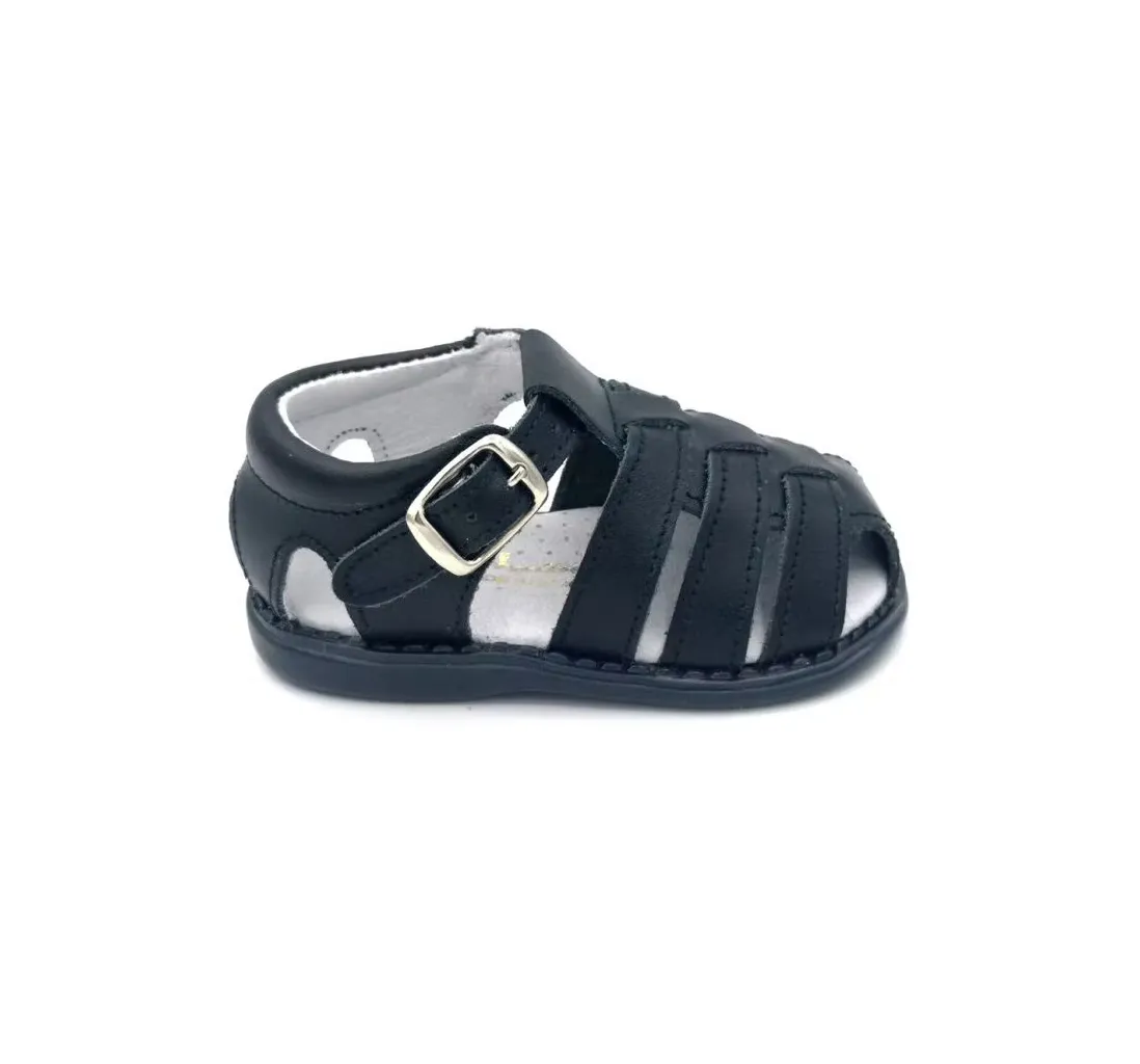 Aladino  Leather Sandals Navy