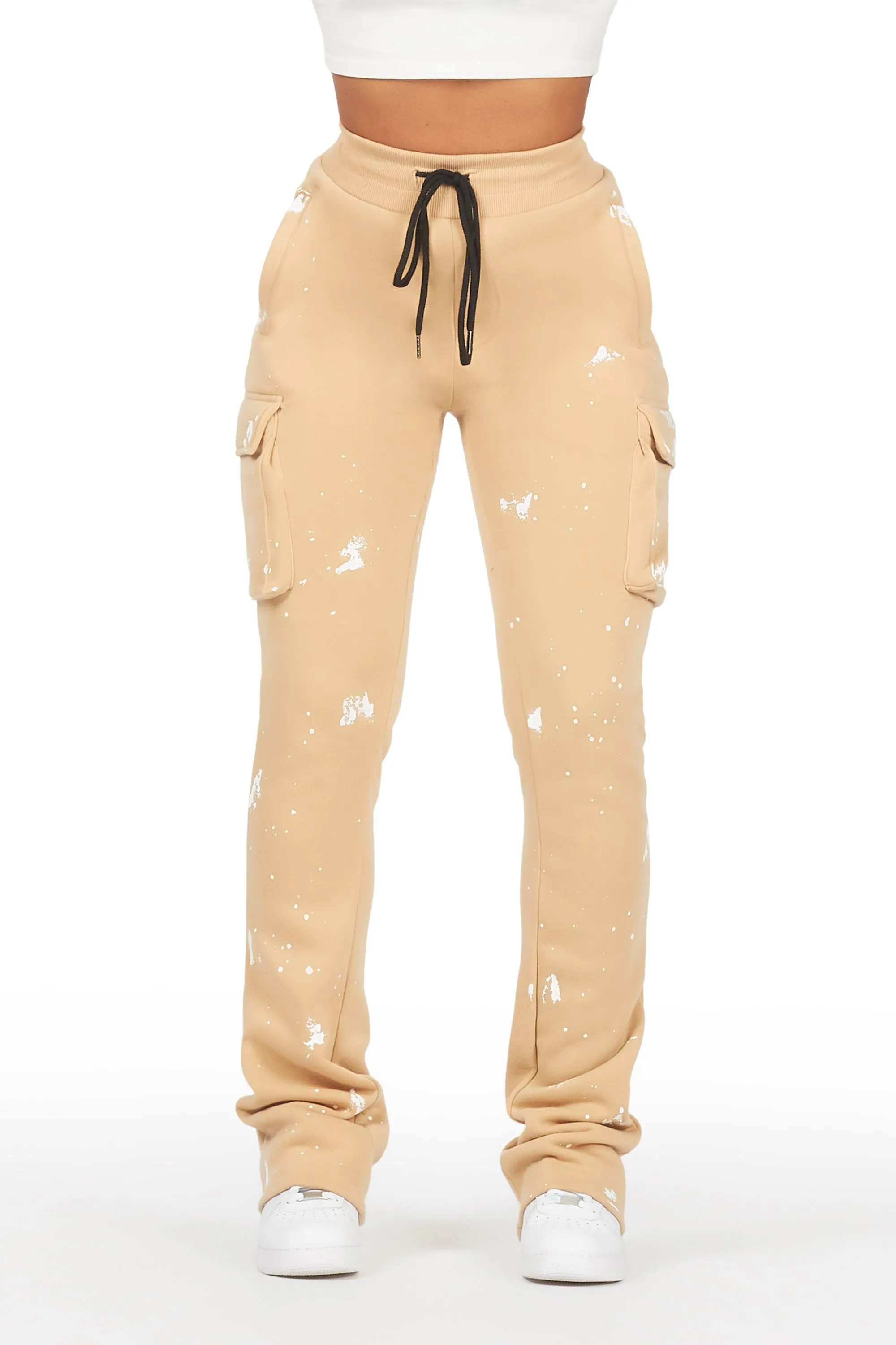 Antonia Tan Cargo Stacked Track Pant