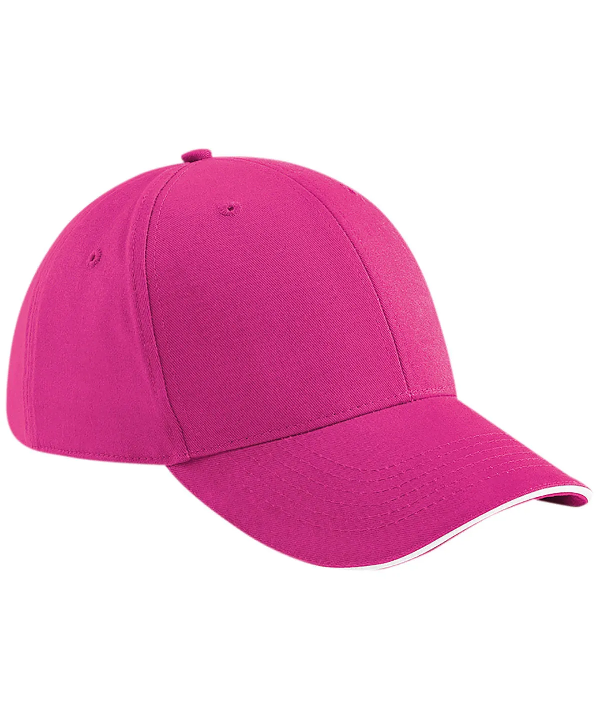 Athleisure 6-panel cap | Fuchsia/White