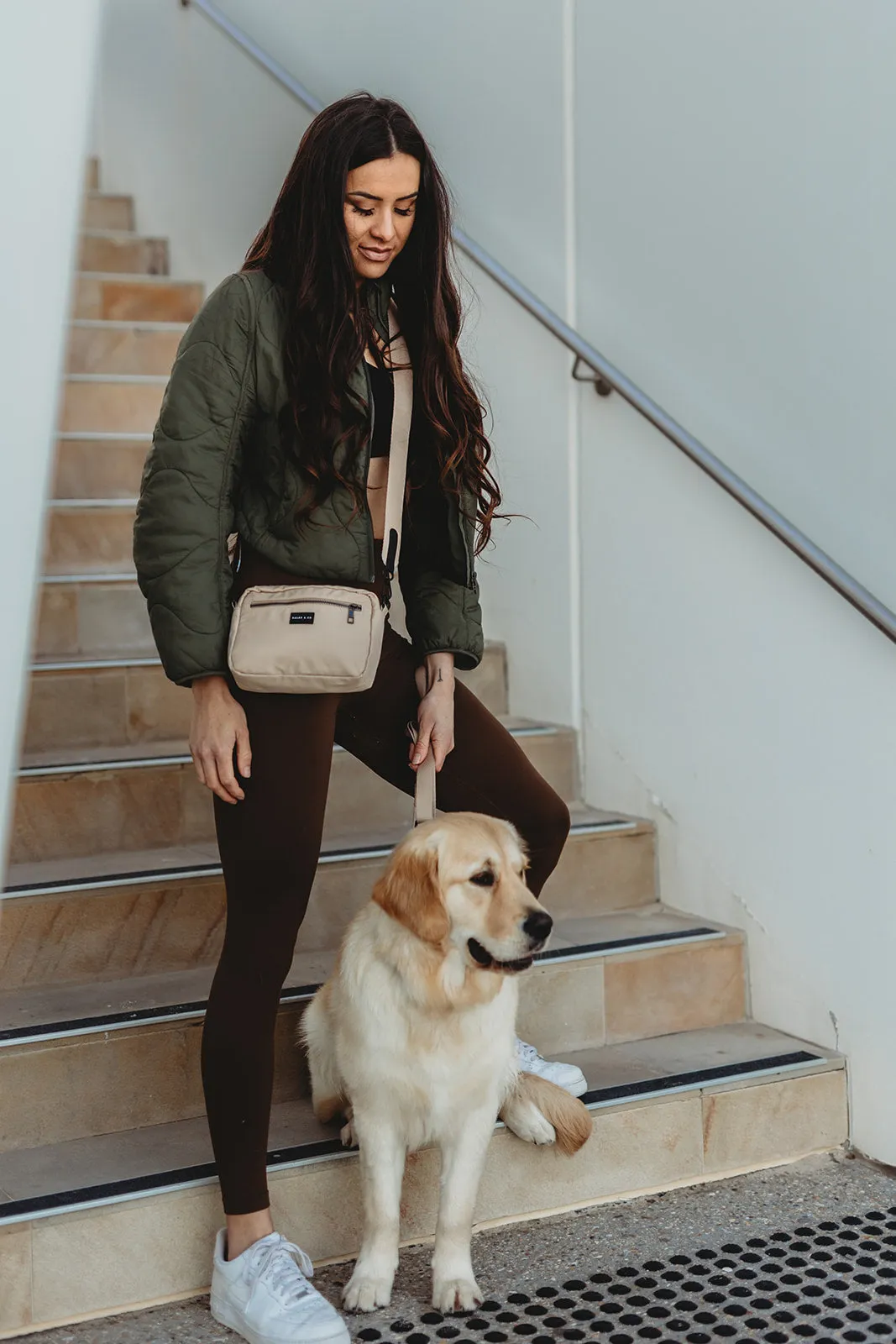 Athleisure Bag - Nylon - Tan & Black