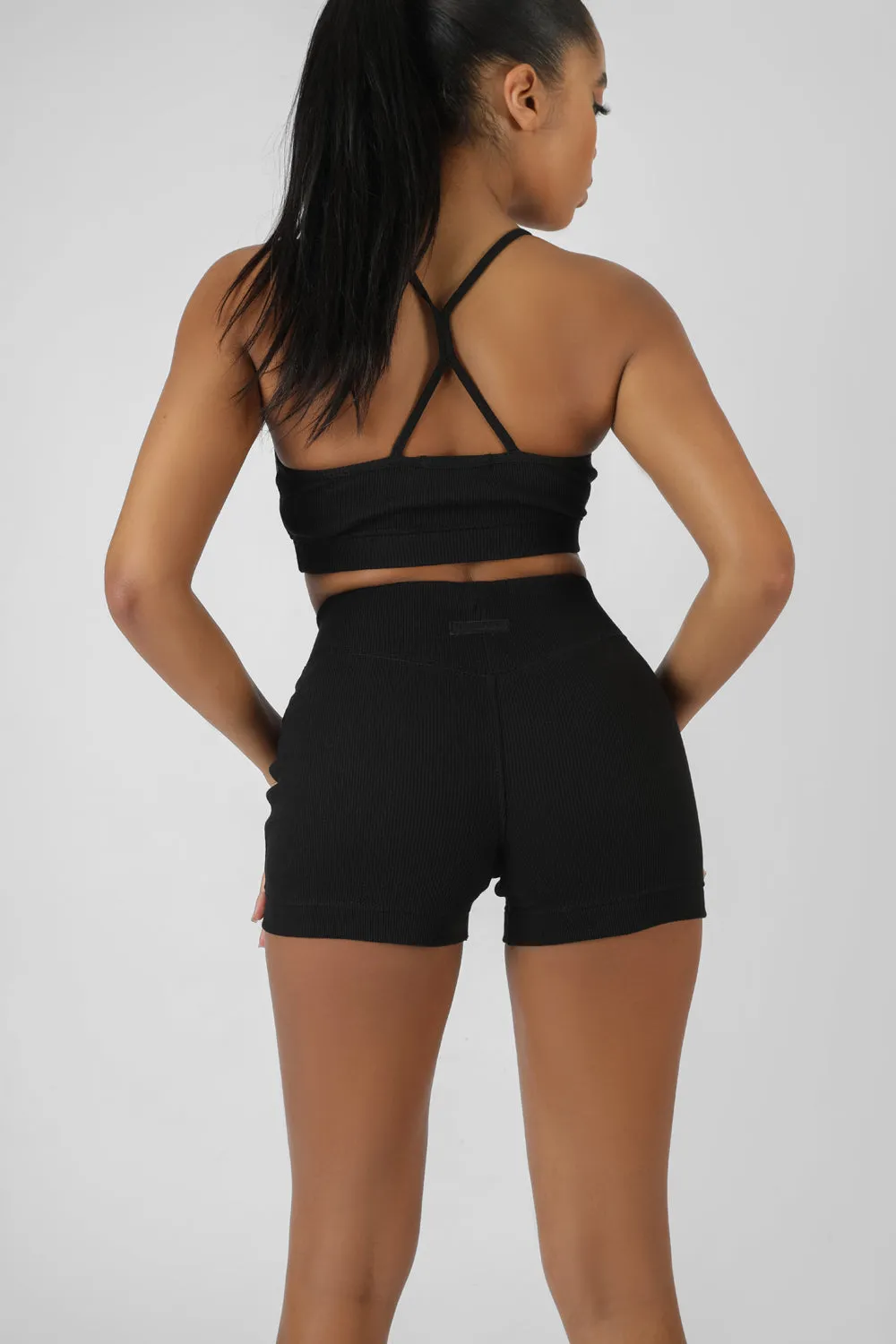 Athleisure Booty Shorts Black