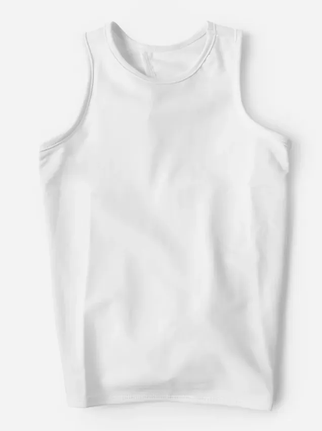 Athleisure Tie Back Top - White