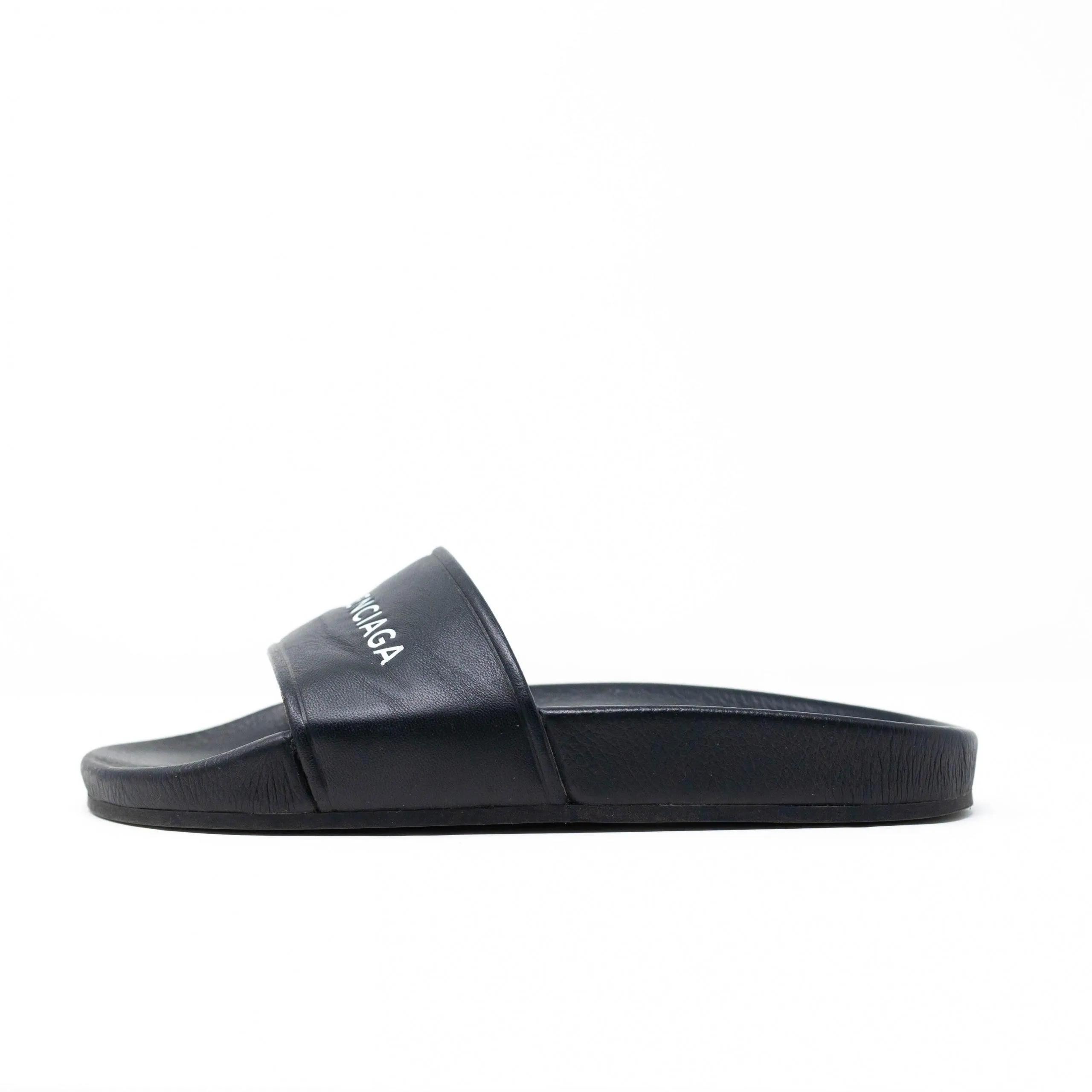 Balenciaga Black Logo Slides 36