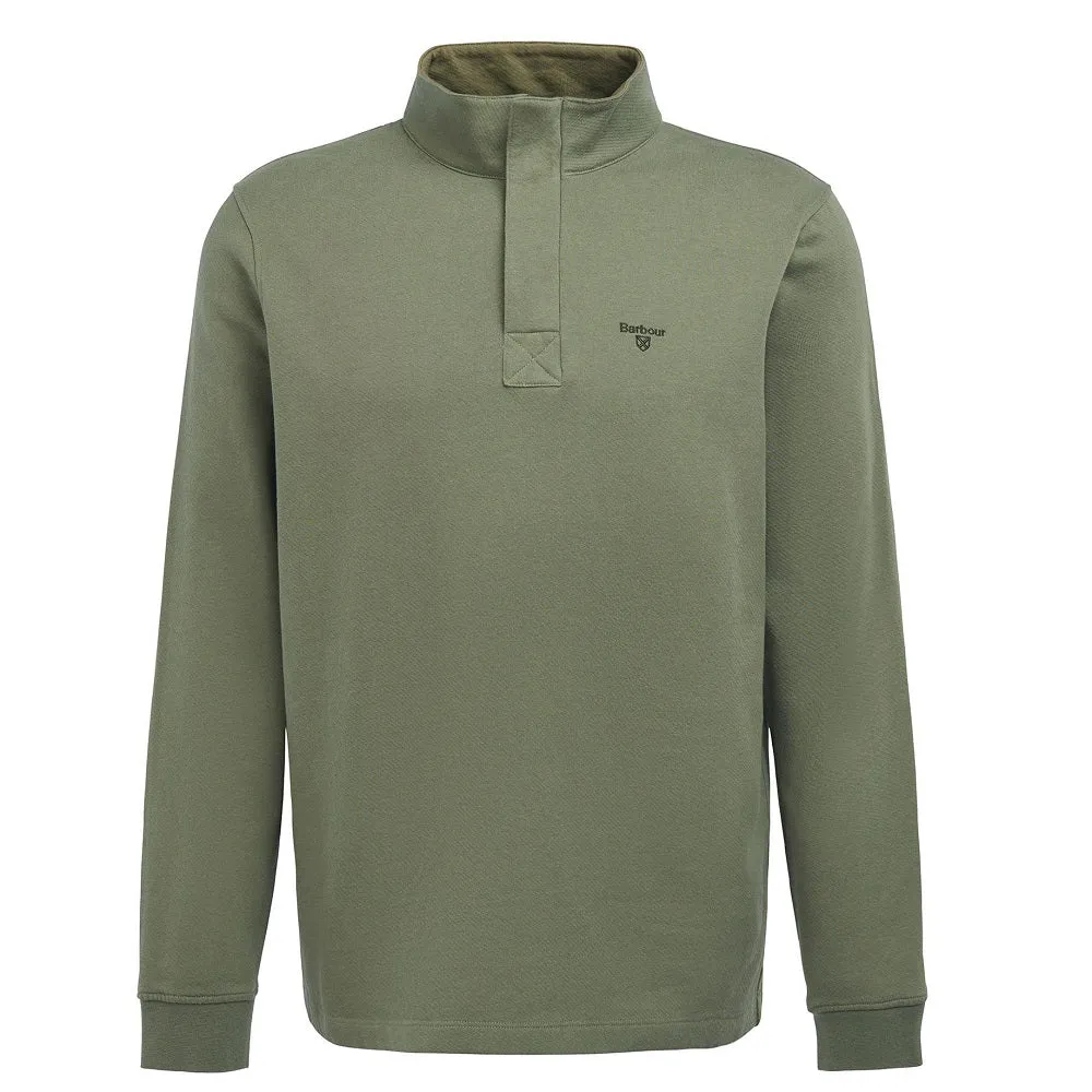 Barbour Kiphill Half Zip Sweatshirt In Burnt Olive