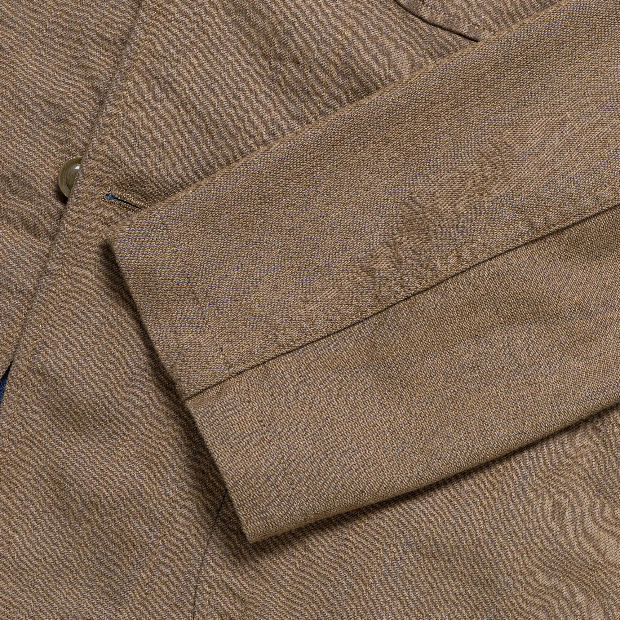 Bedford Jacket - Khaki/Blue PC Iridescent Heavy Twill