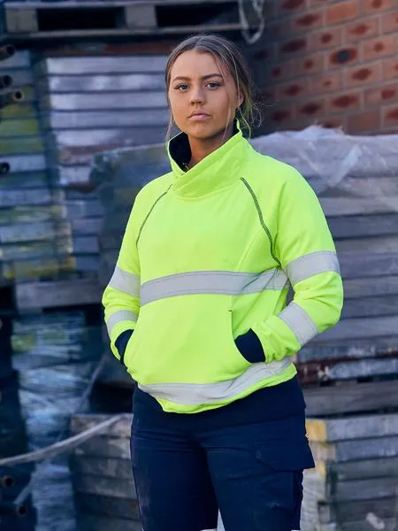 Bisley Womens Taped Hi Vis Fleece Jumper (BKL6818T)