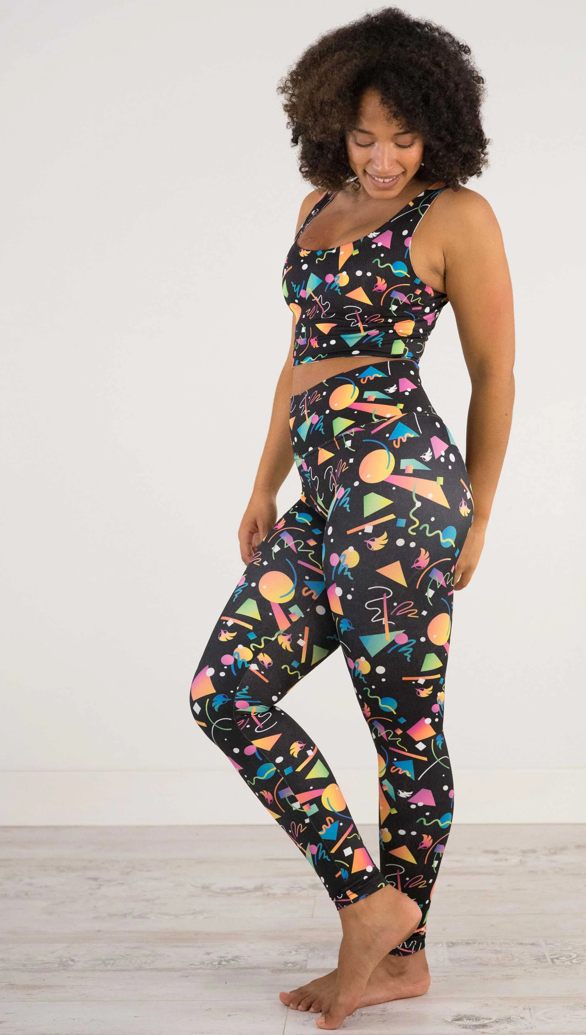 Black Confetti - Athleisure Leggings - CUSTOM ORDER