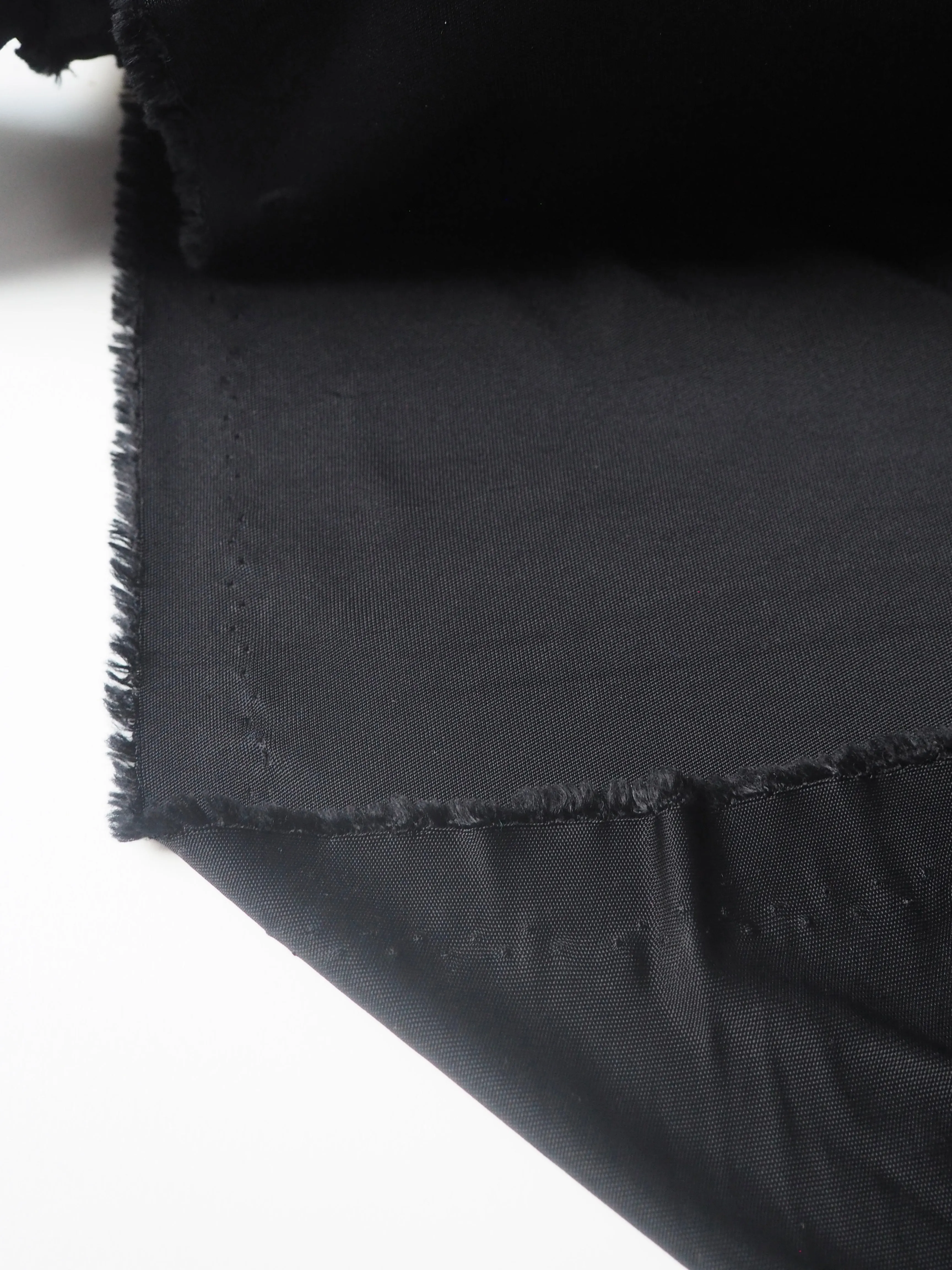 Black Viscose Slinky Interlock Jersey