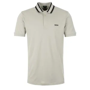 BOSS Paule Polo Shirt in Light Beige