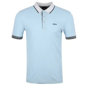 BOSS Paule Polo Shirt in Sky Blue