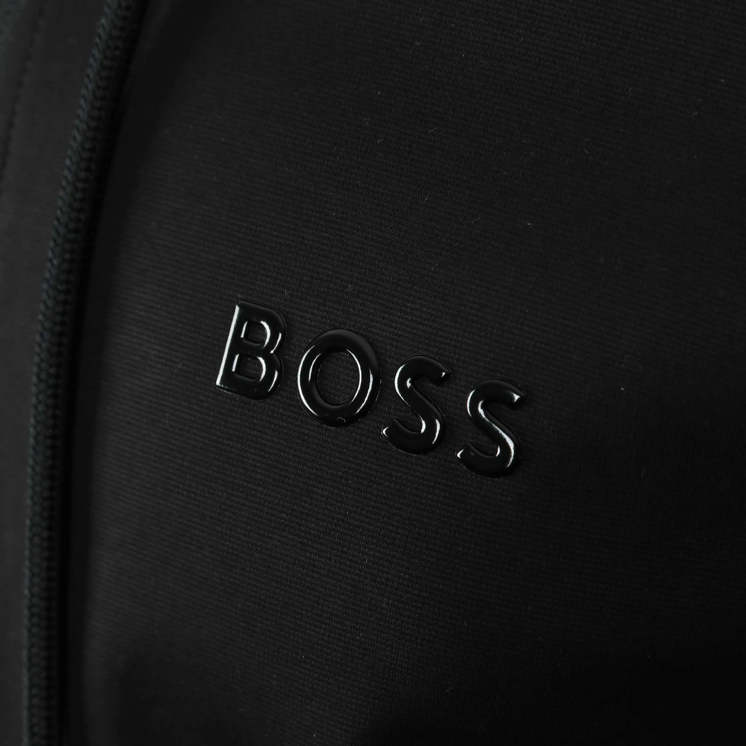 BOSS Saggy Mirror Hooded Sweat Top in Black