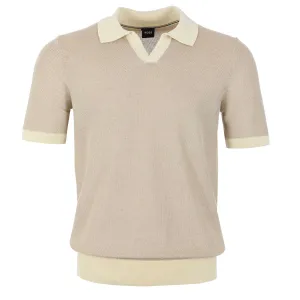 BOSS Tempio Polo Shirt in Beige