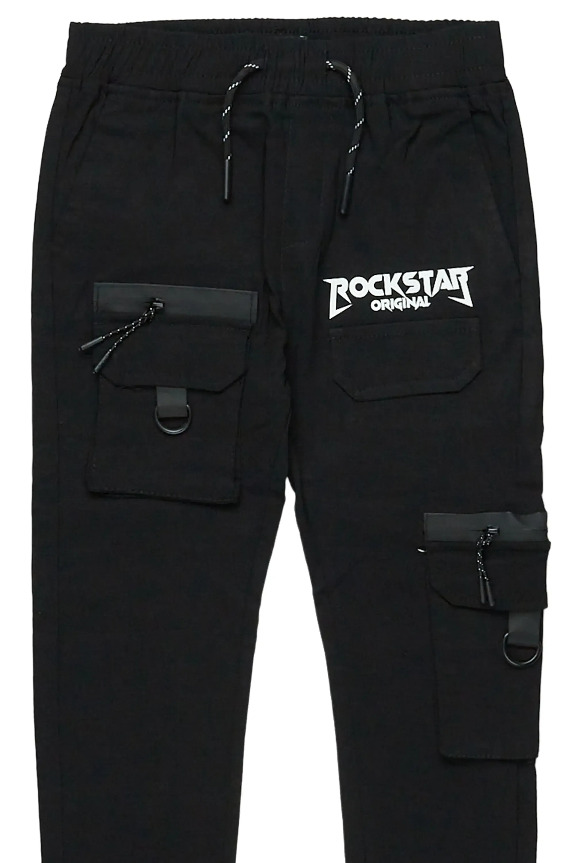 Boys Delling Black Cargo Pants