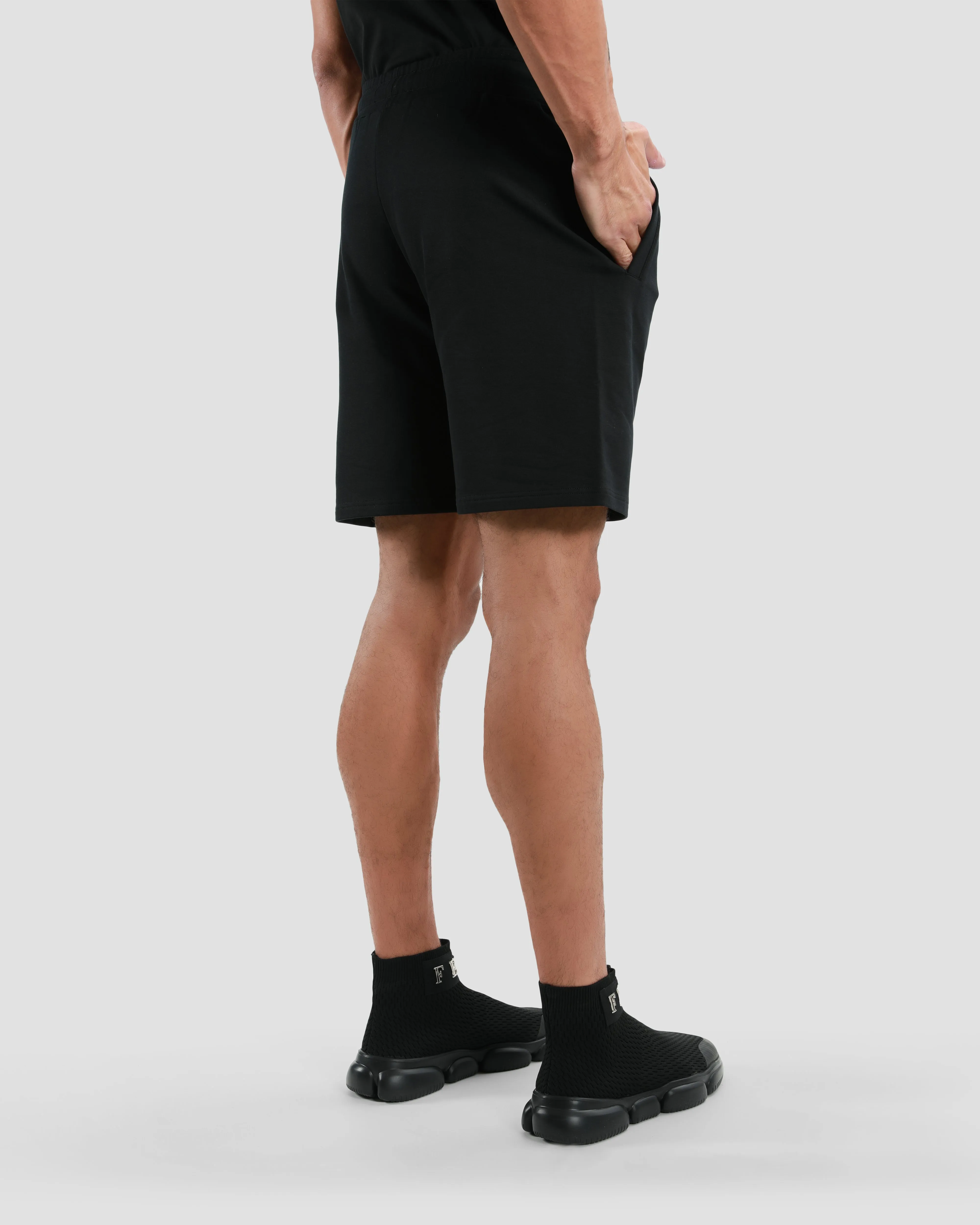 Brand Embossed Track Shorts