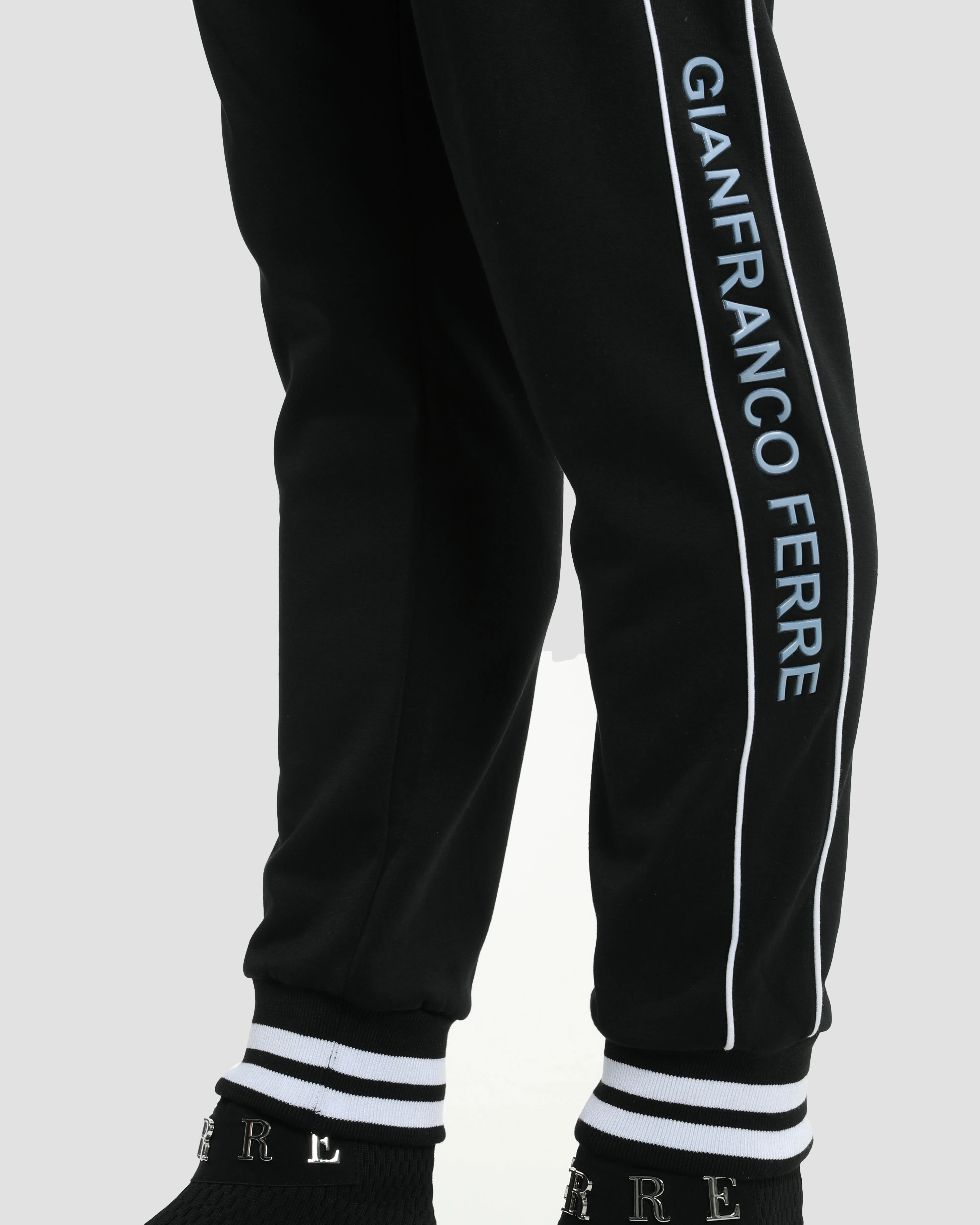 Brand Tapered Track Pants