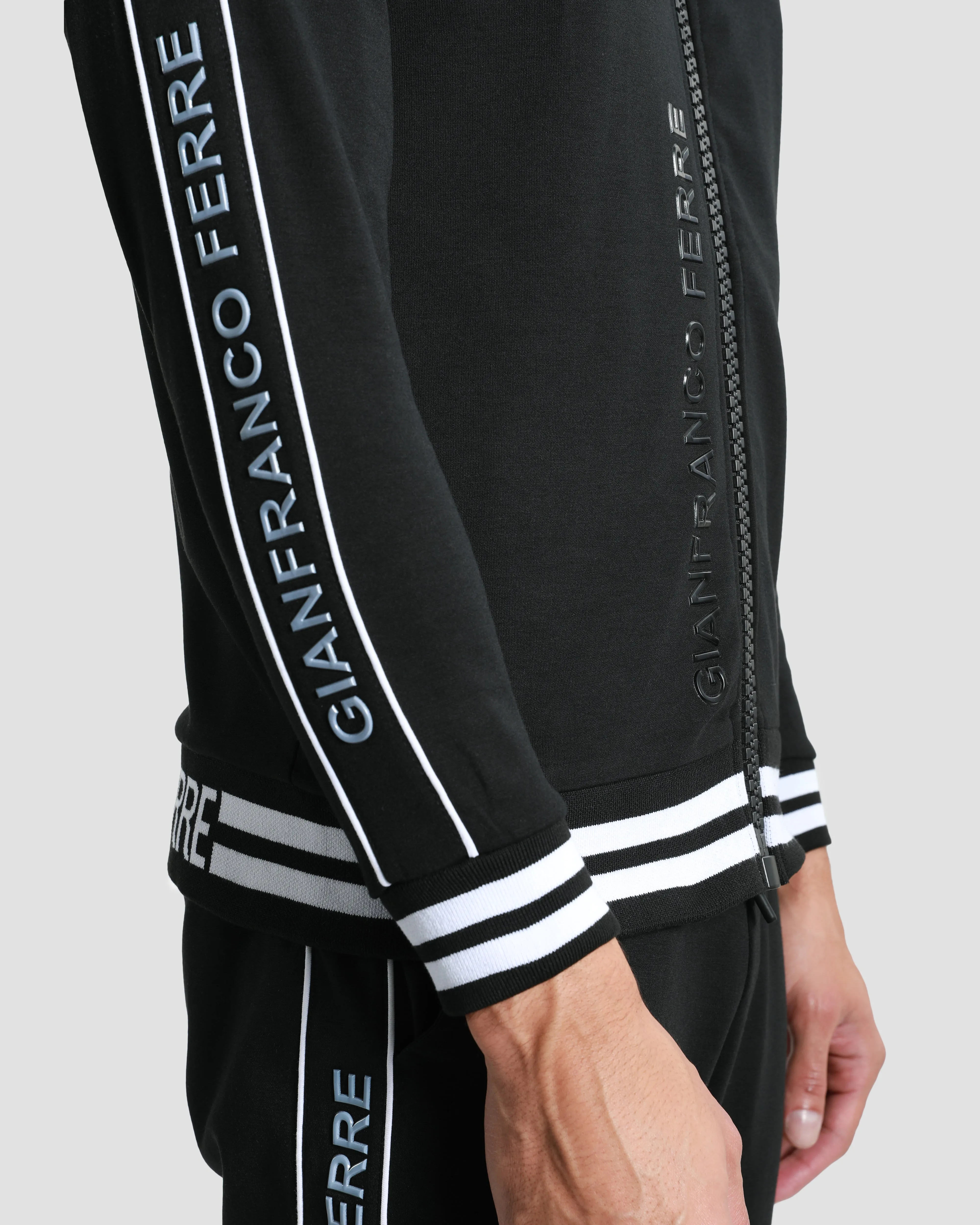 Brand Tapered Tracksuit Jacket