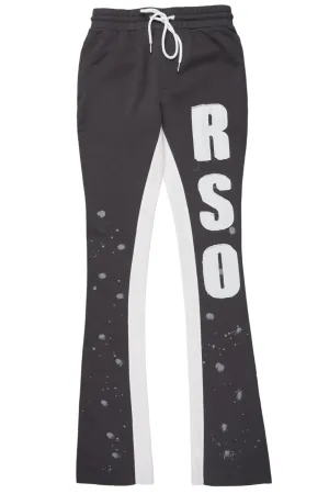 Brandi Grey Stacked Track Pant