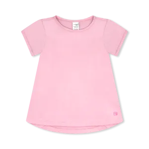 Bridget Basic Athleisure Tee Cotton Candy Pink