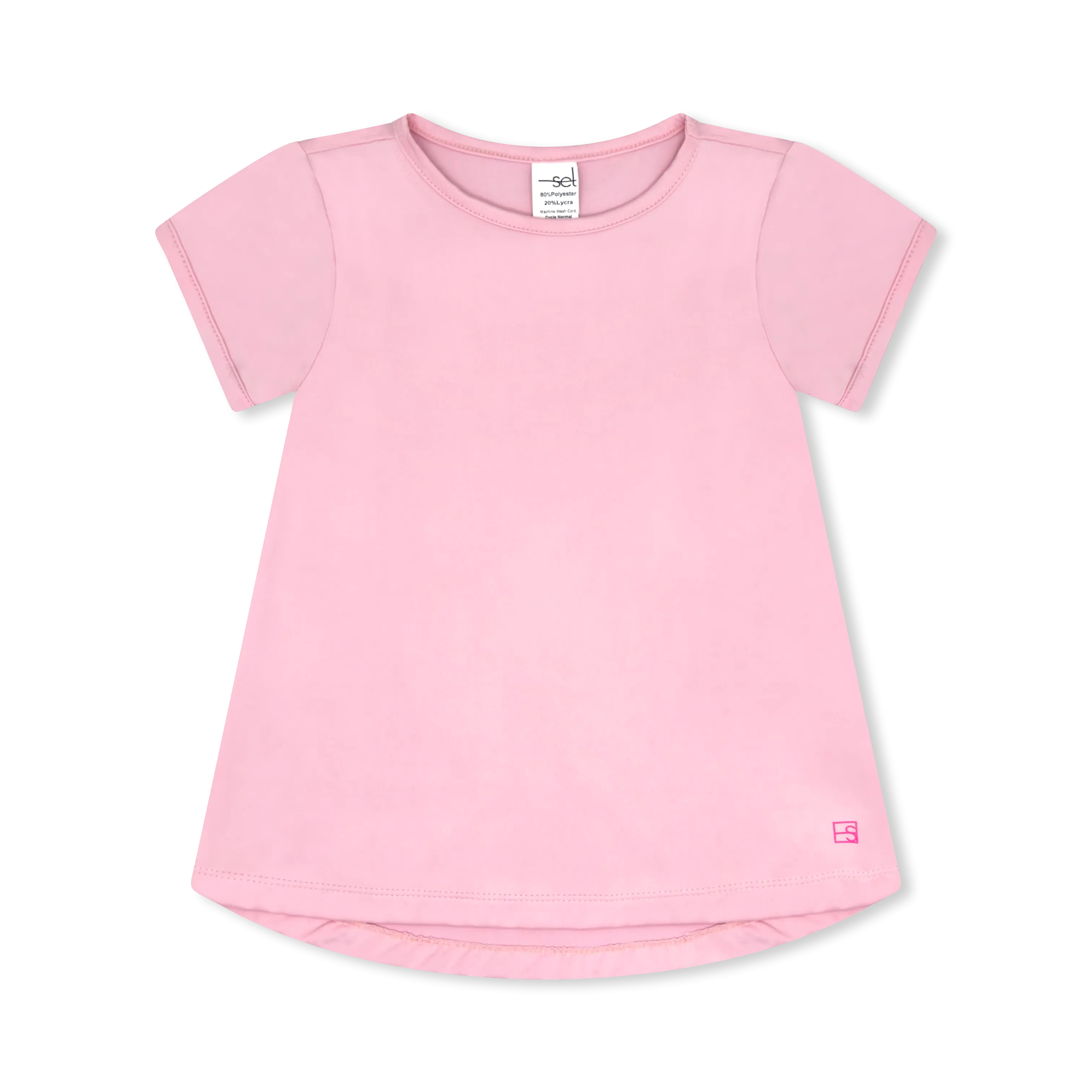 Bridget Basic Athleisure Tee Cotton Candy Pink