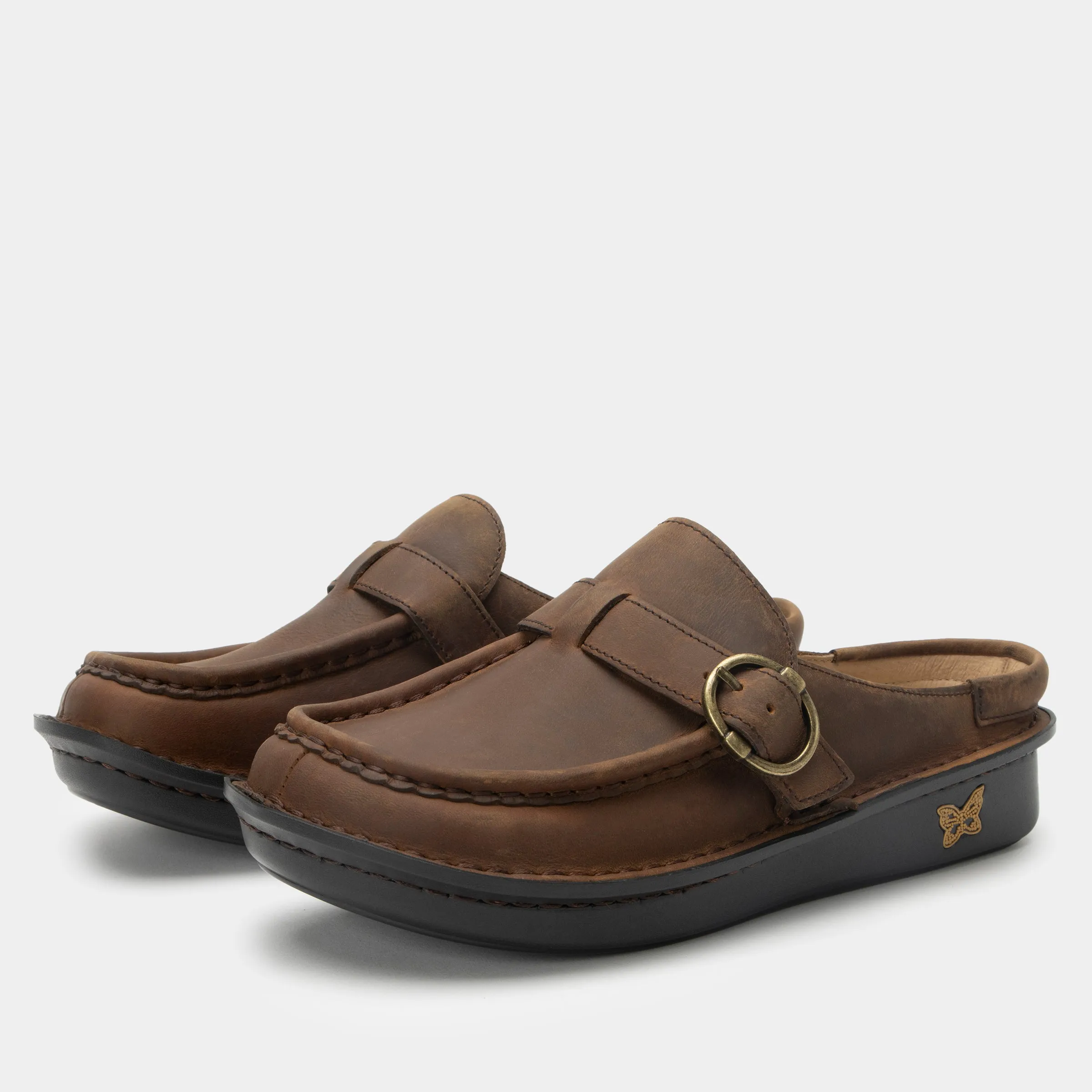 Brigid Oiled Brown Clog