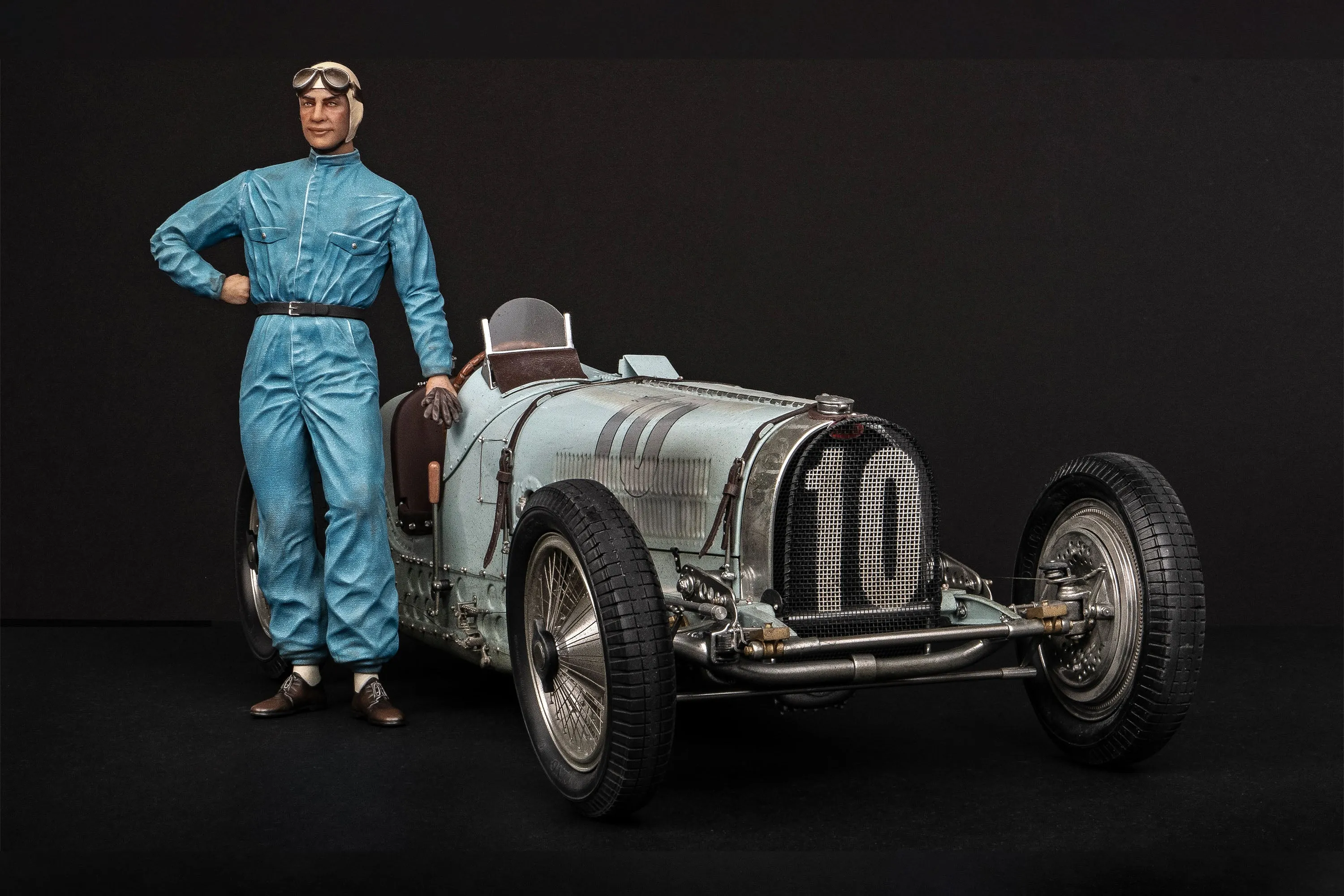 Bugatti Type 59 - 1935 Belgian Grand Prix - Jean-Pierre Wimille Figure Edition