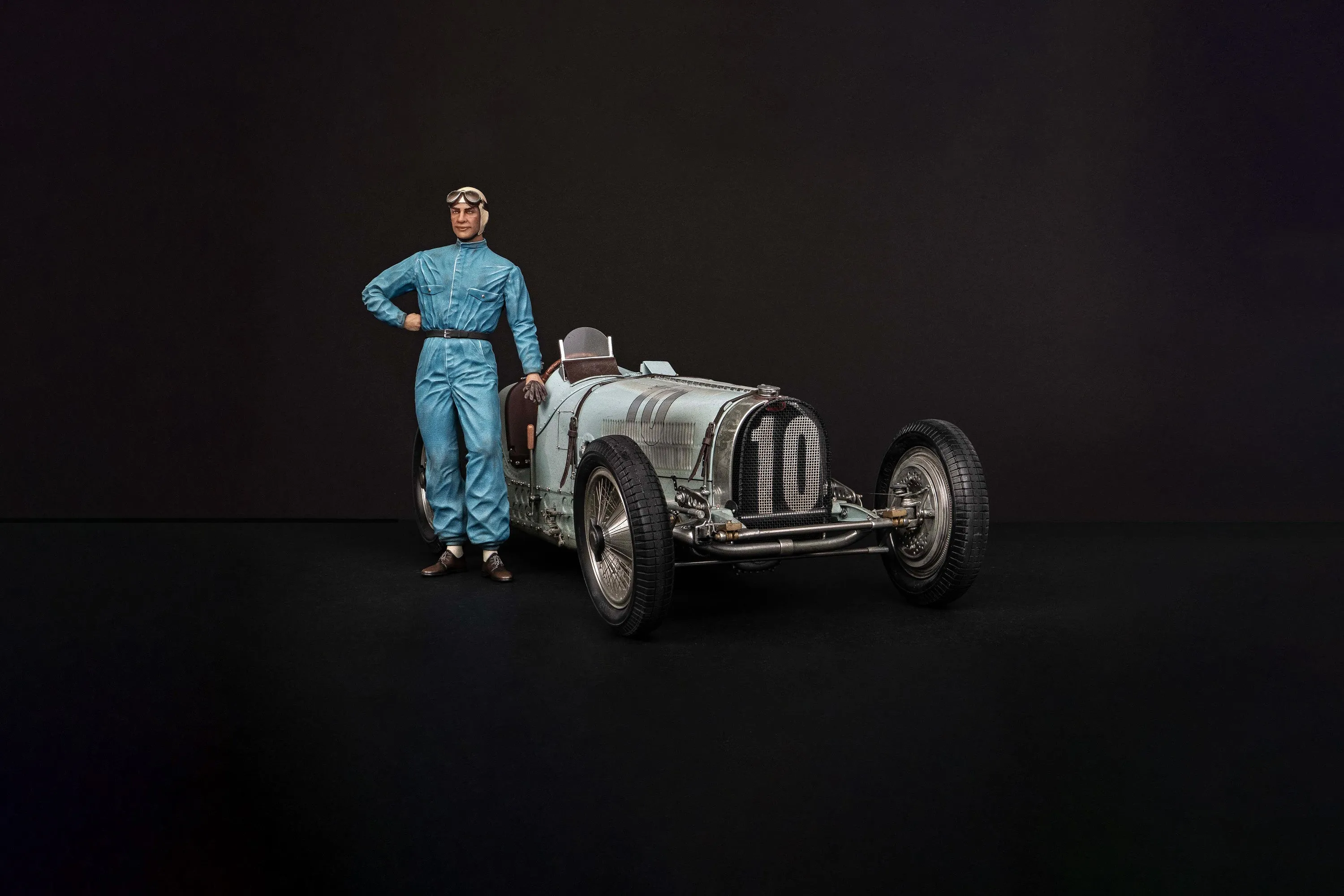 Bugatti Type 59 - 1935 Belgian Grand Prix - Jean-Pierre Wimille Figure Edition