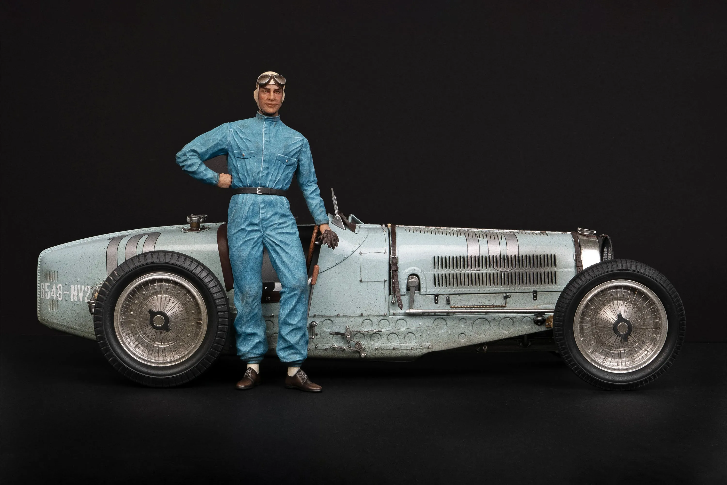 Bugatti Type 59 - 1935 Belgian Grand Prix - Jean-Pierre Wimille Figure Edition