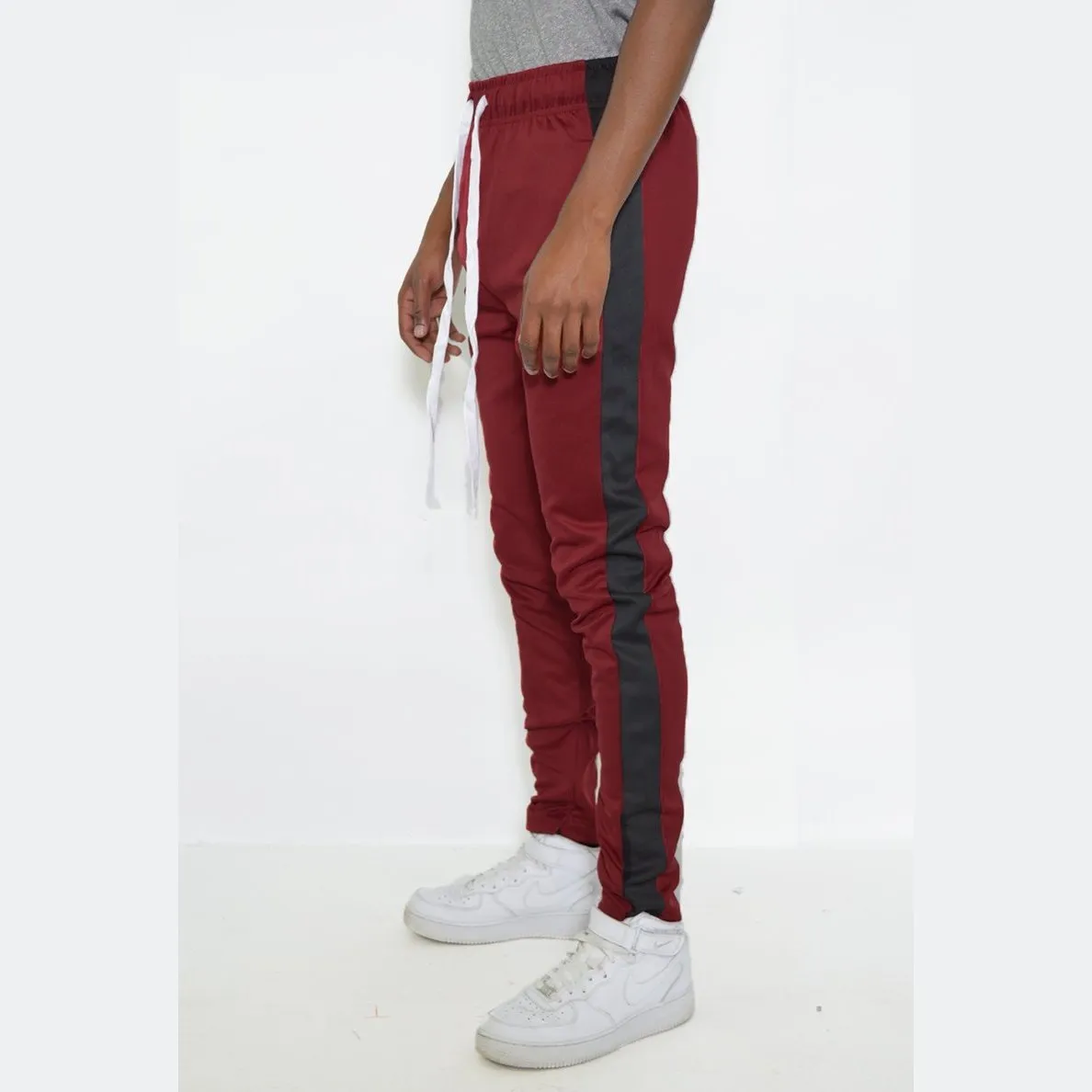 Burg & Blk Slim Fit Track Pants