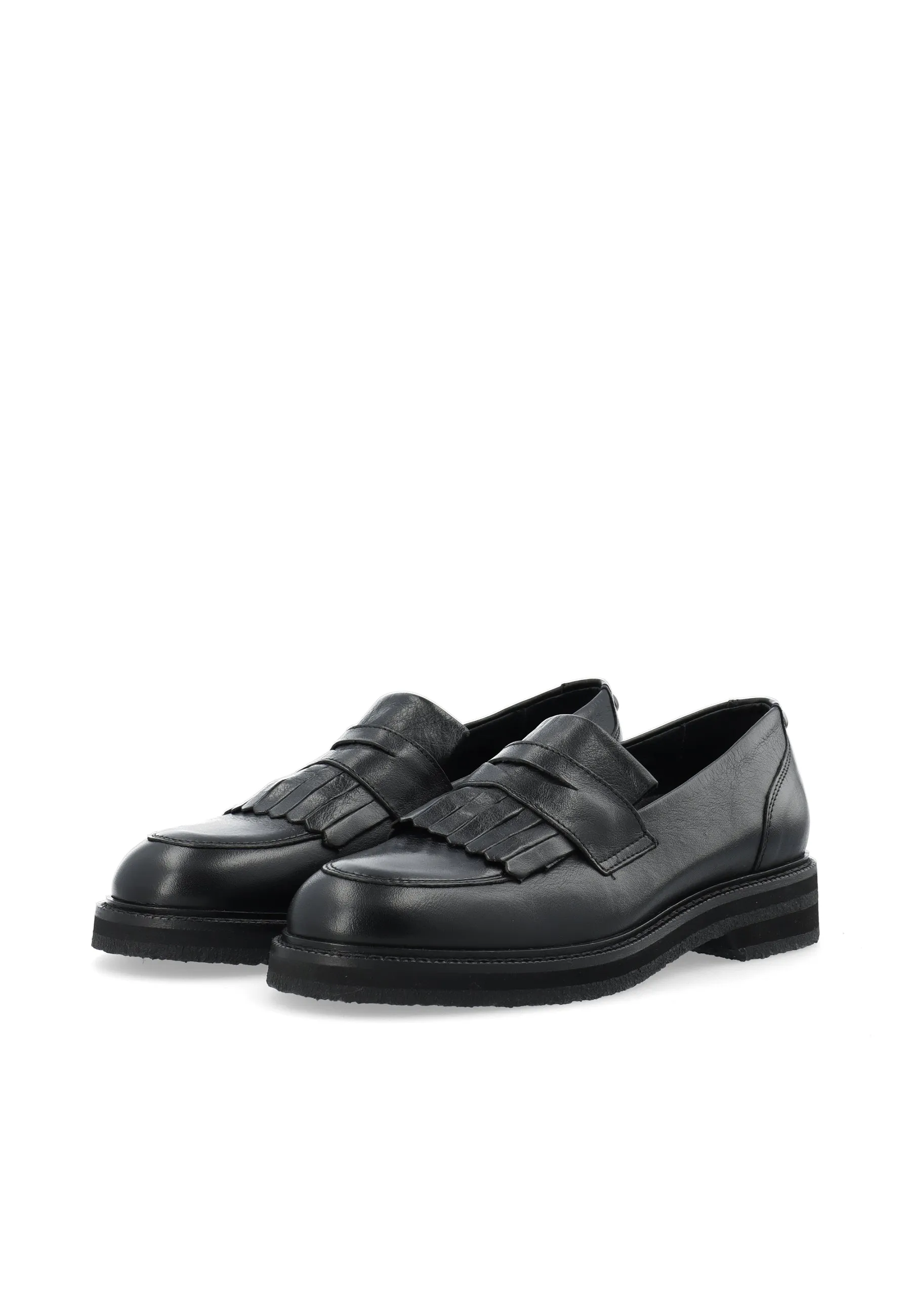 CASBETTY Loafer W. Fringes Leather