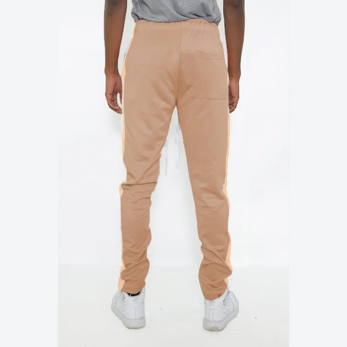 Cream Sand Slim Fit Track Pants