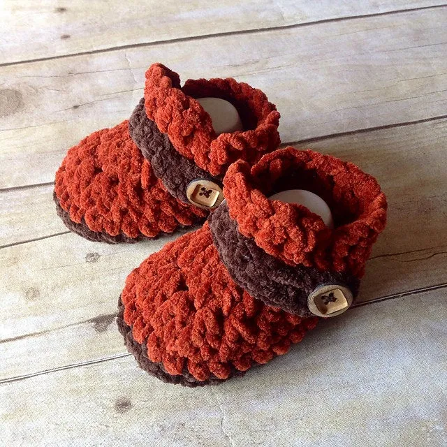 Crochet Pattern for Button Strap Baby Loafers | Crochet Baby Shoes Pattern | Baby Booties Crocheting Pattern | DIY Written Crochet Instructions