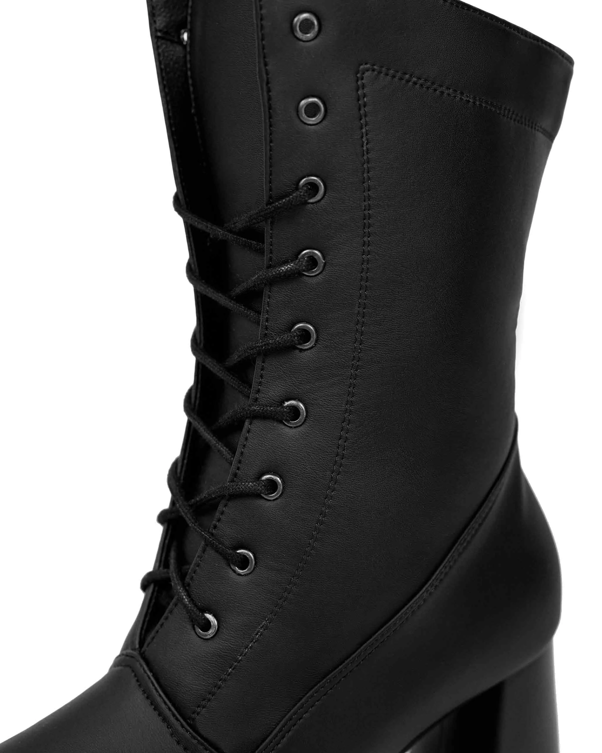 Desserto® Cactus Leather Vegan Ankle Boots | Black