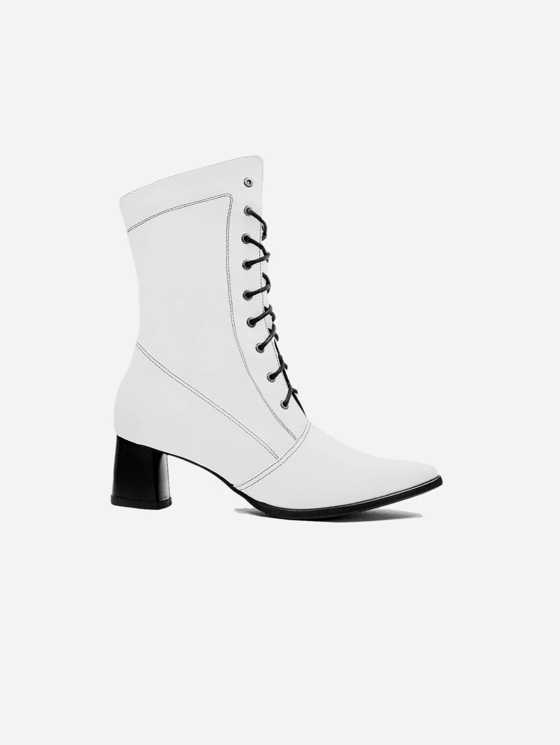 Desserto® Cactus Leather Vegan Ankle Boots | White