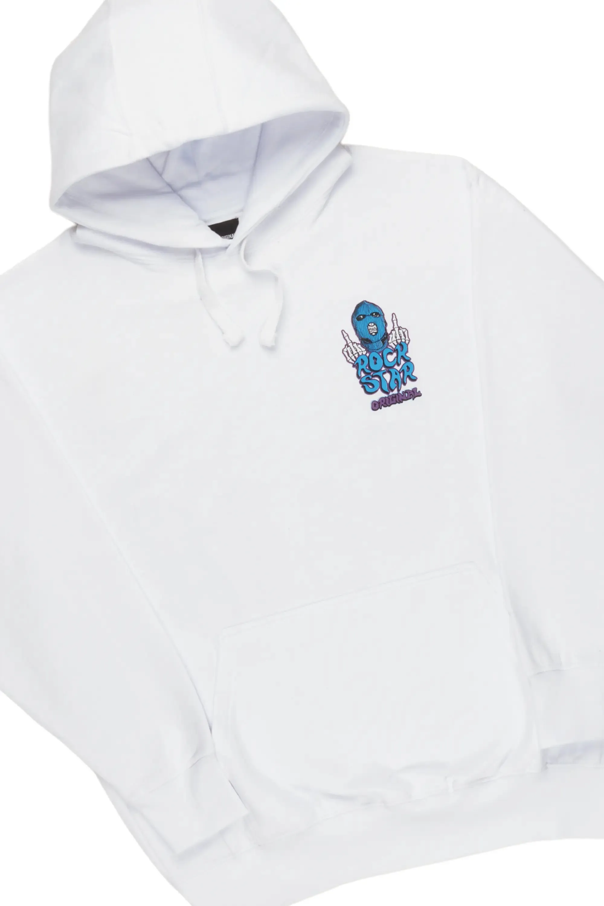 Deth White/Royal Graphic Hoodie Track Pant Set