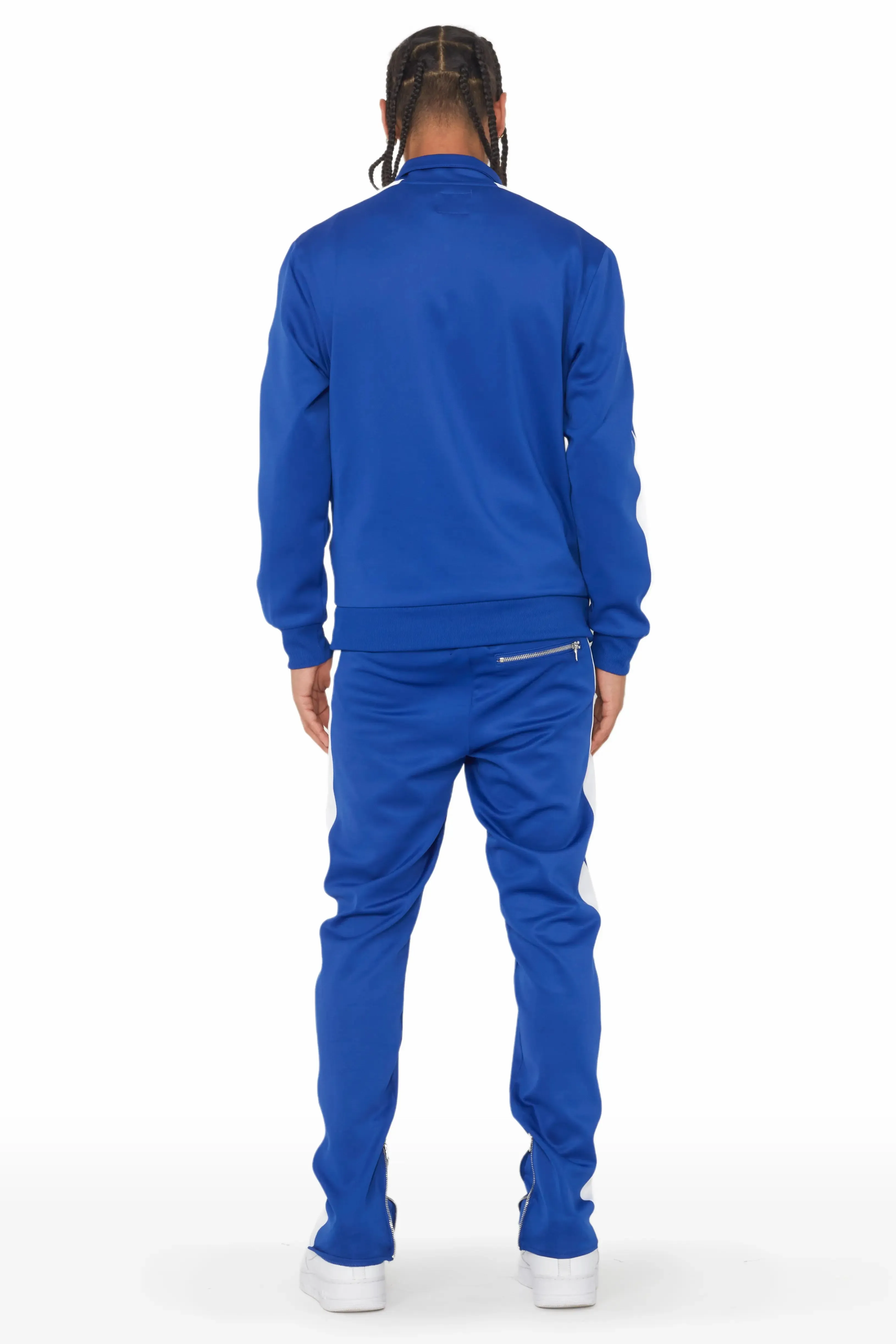 Dist. Town Royal Blue Tricot Slim Fit Track Set