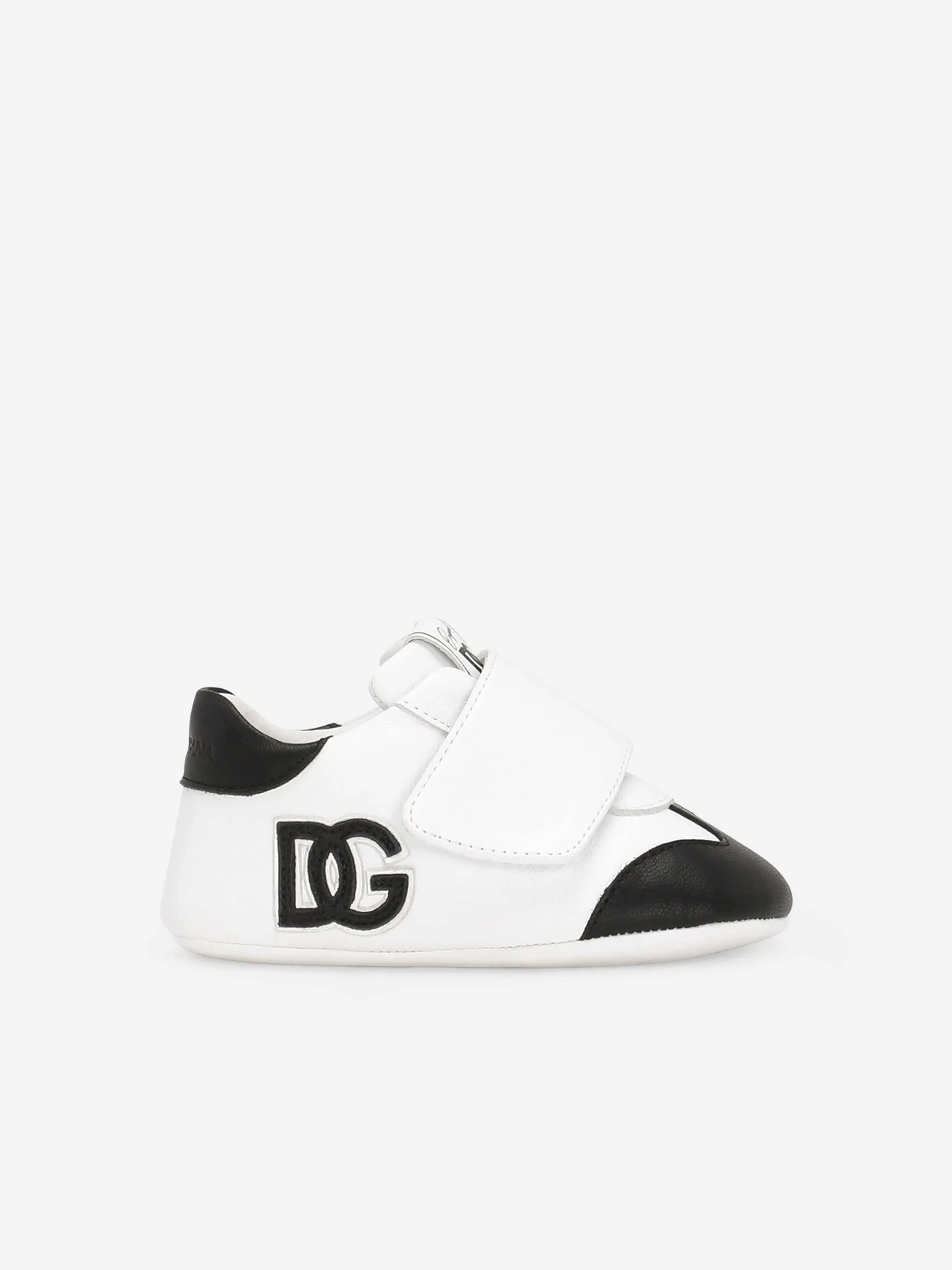 Dolce & Gabbana Baby Boys Leather Pre-Walker Trainers in White