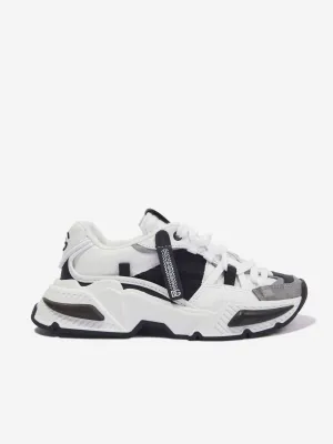 Dolce & Gabbana Boys Mixed Material Airmaster Trainers in White